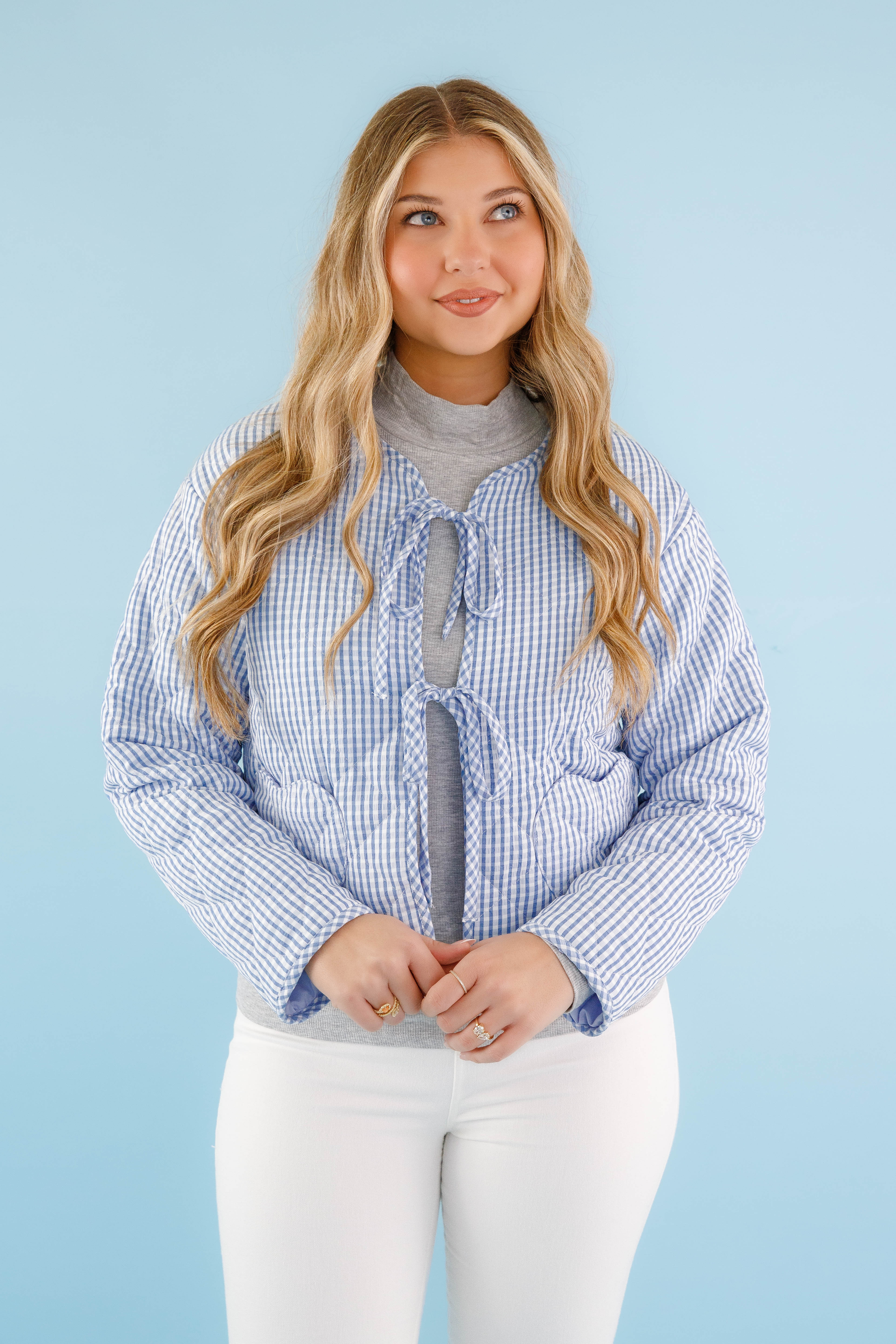 FINAL SALE: A Charming Sense Gingham Jacket