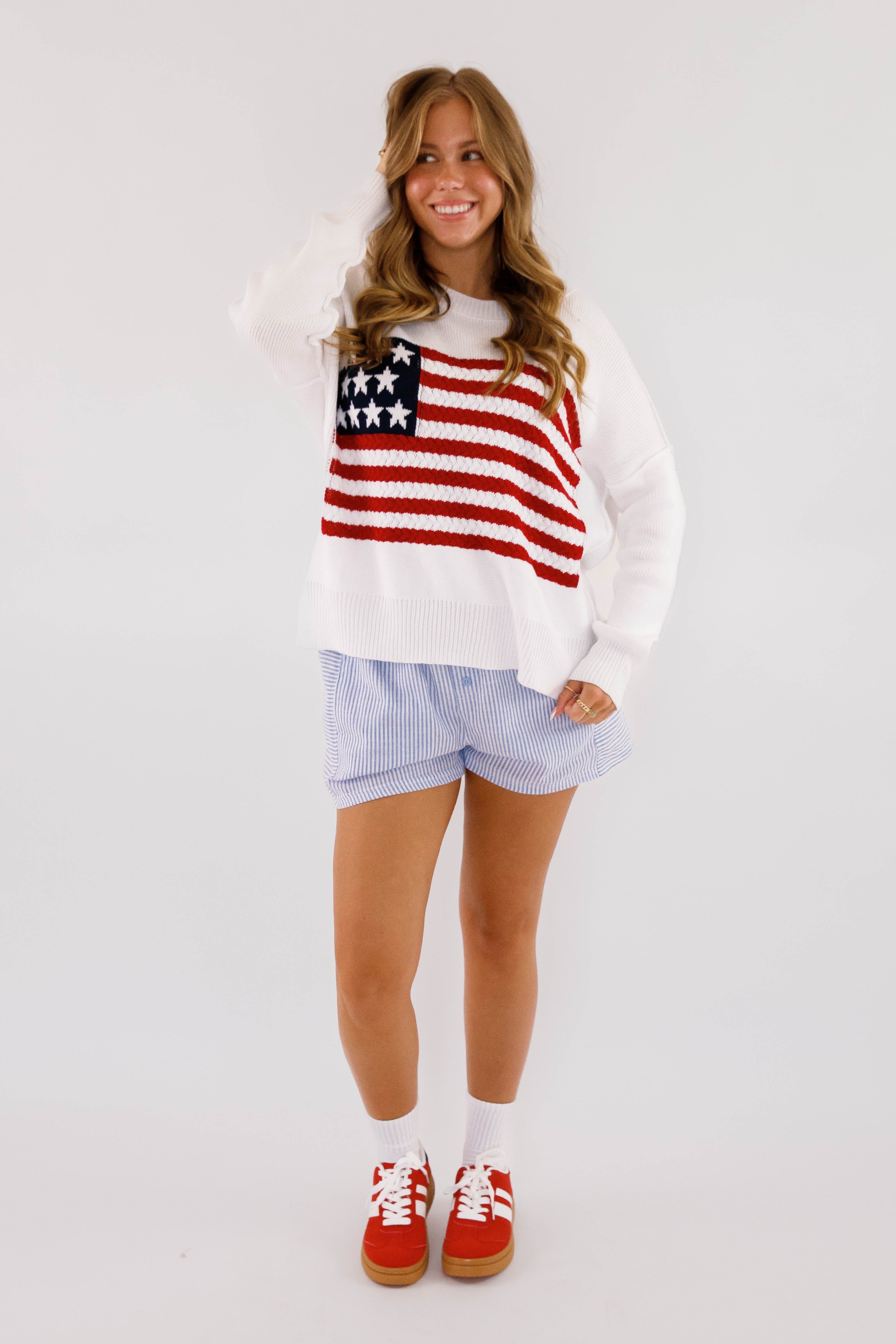 Under The Stars Sweater-White