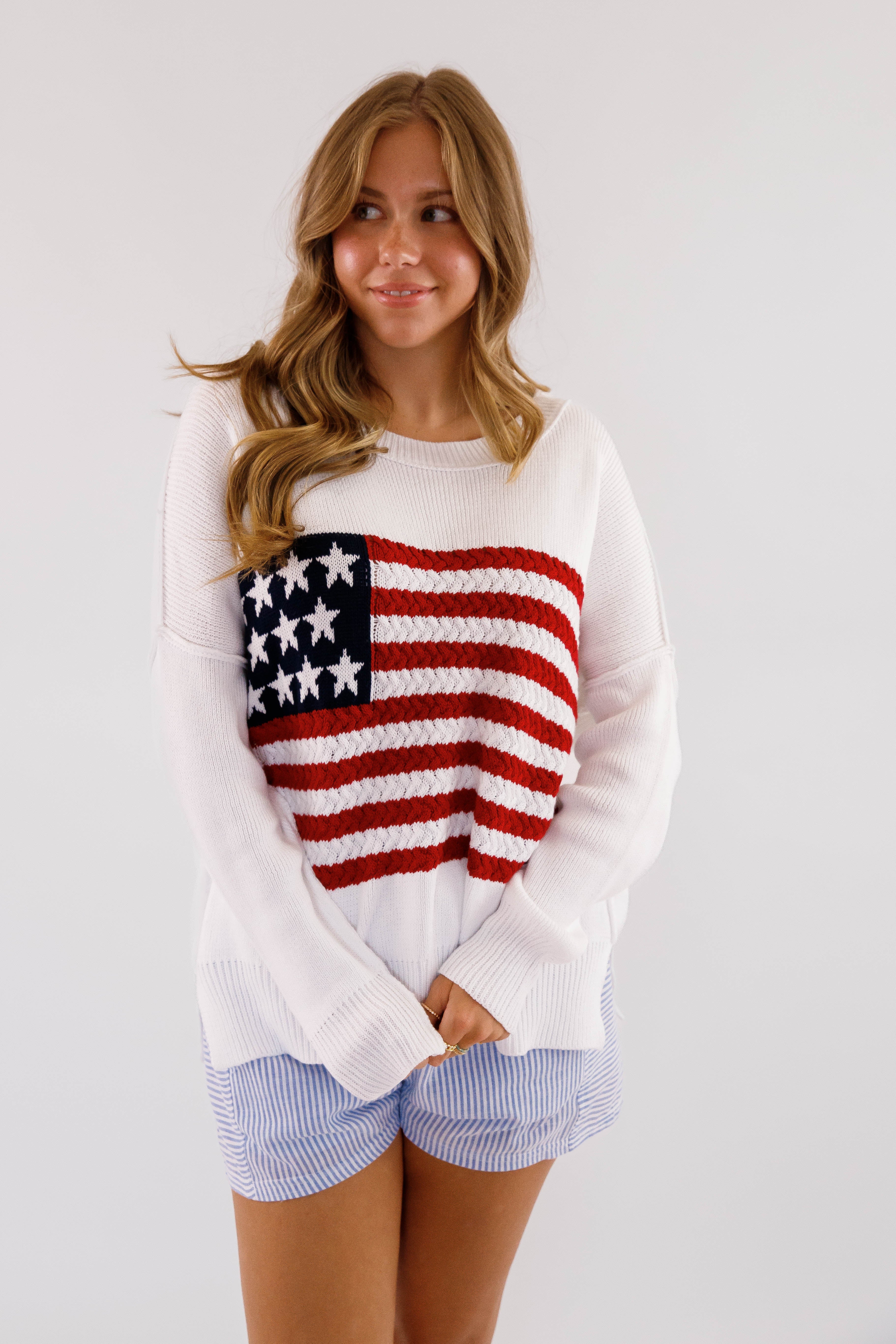 Under The Stars Sweater-White