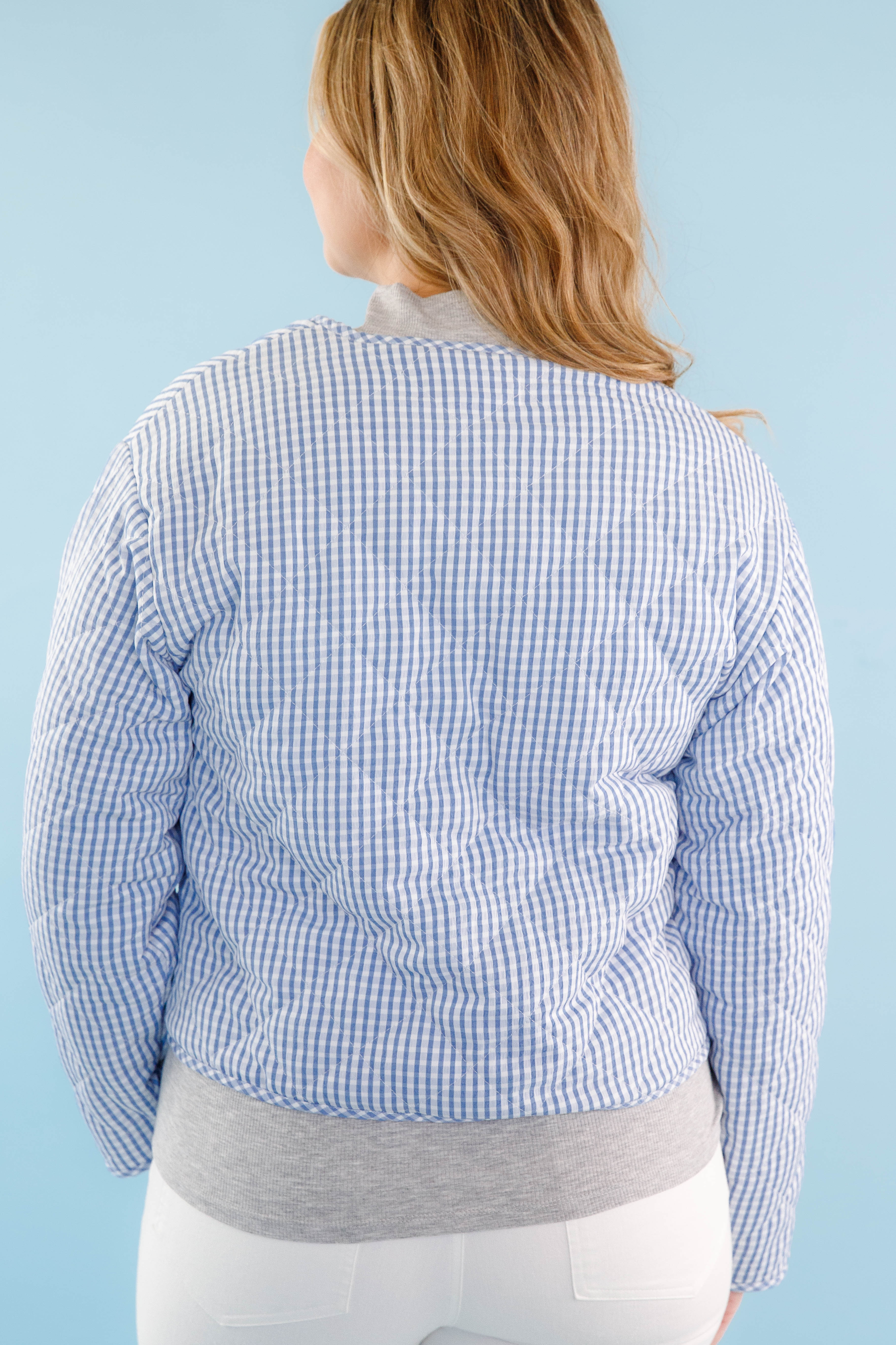 FINAL SALE: A Charming Sense Gingham Jacket
