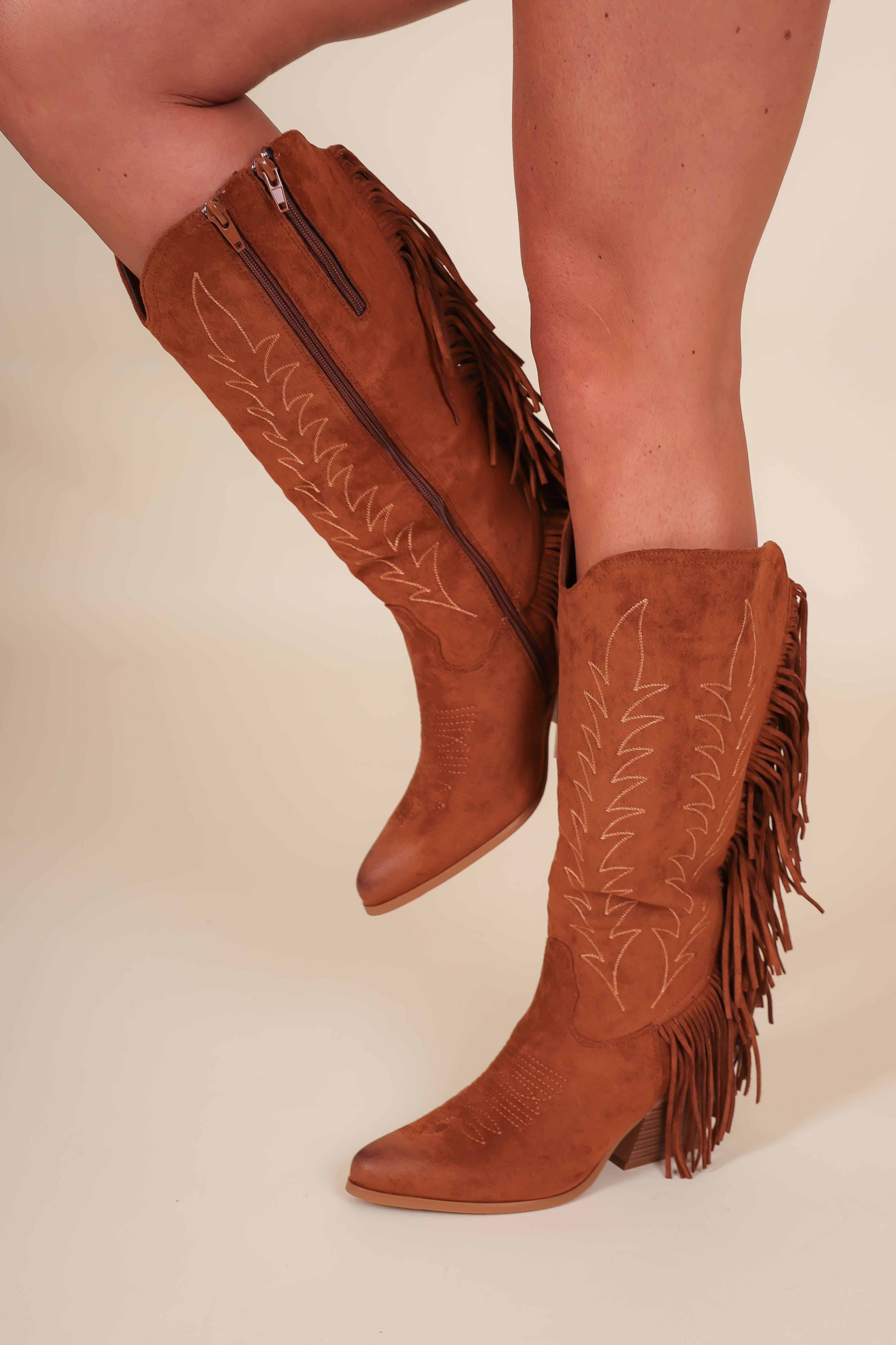 Cassadee Fringe Western Boots