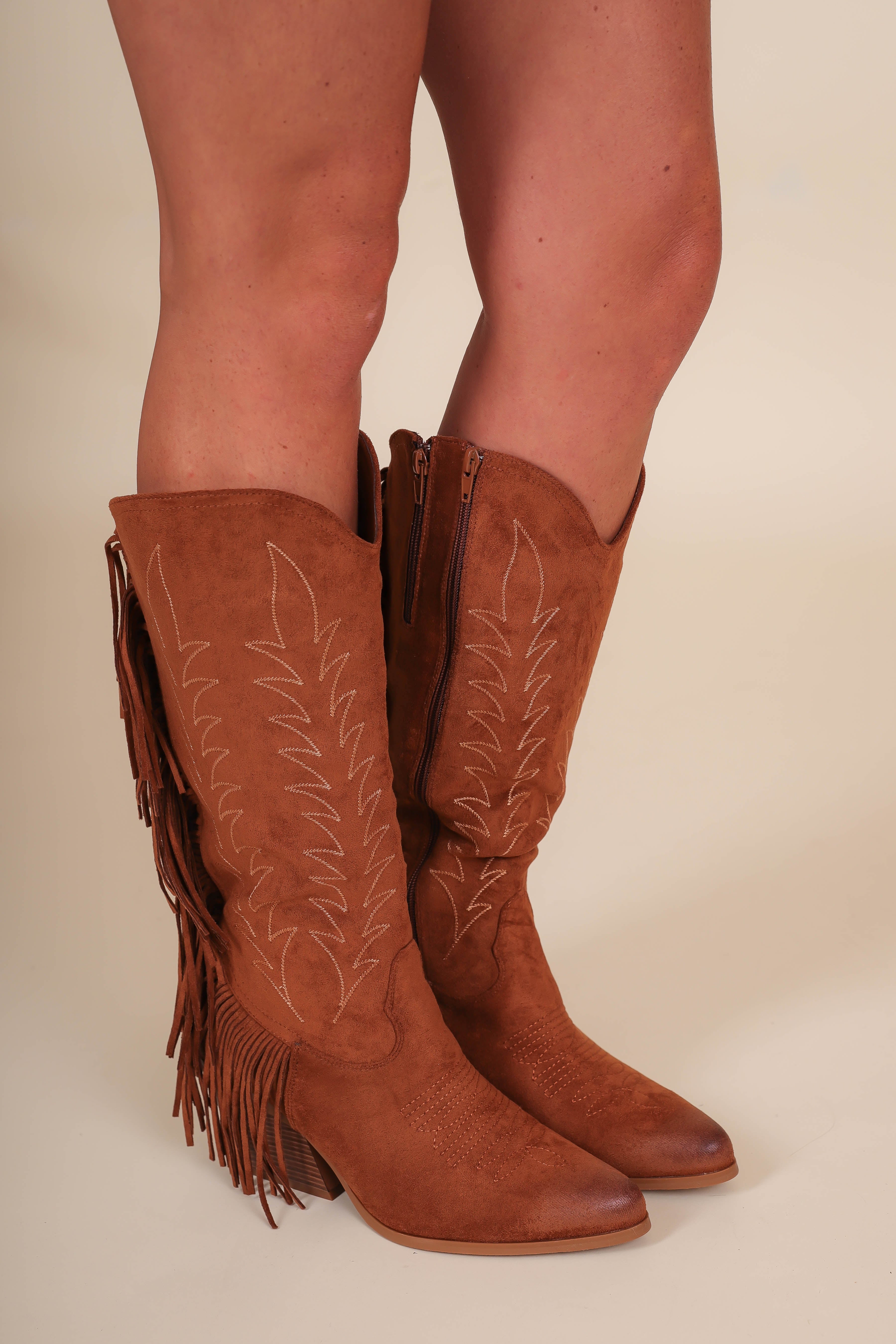 Cassadee Fringe Western Boots