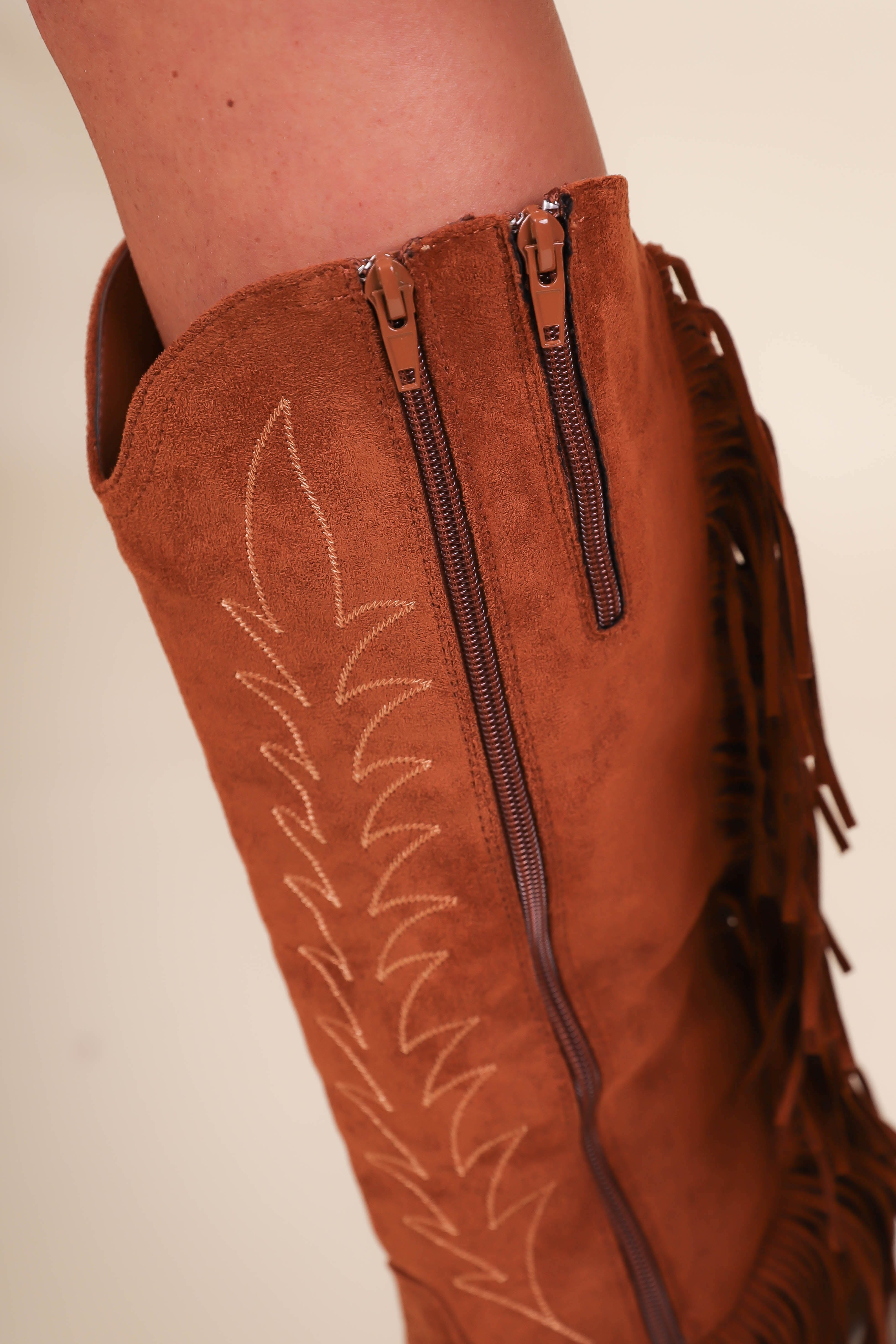 Cassadee Fringe Western Boots