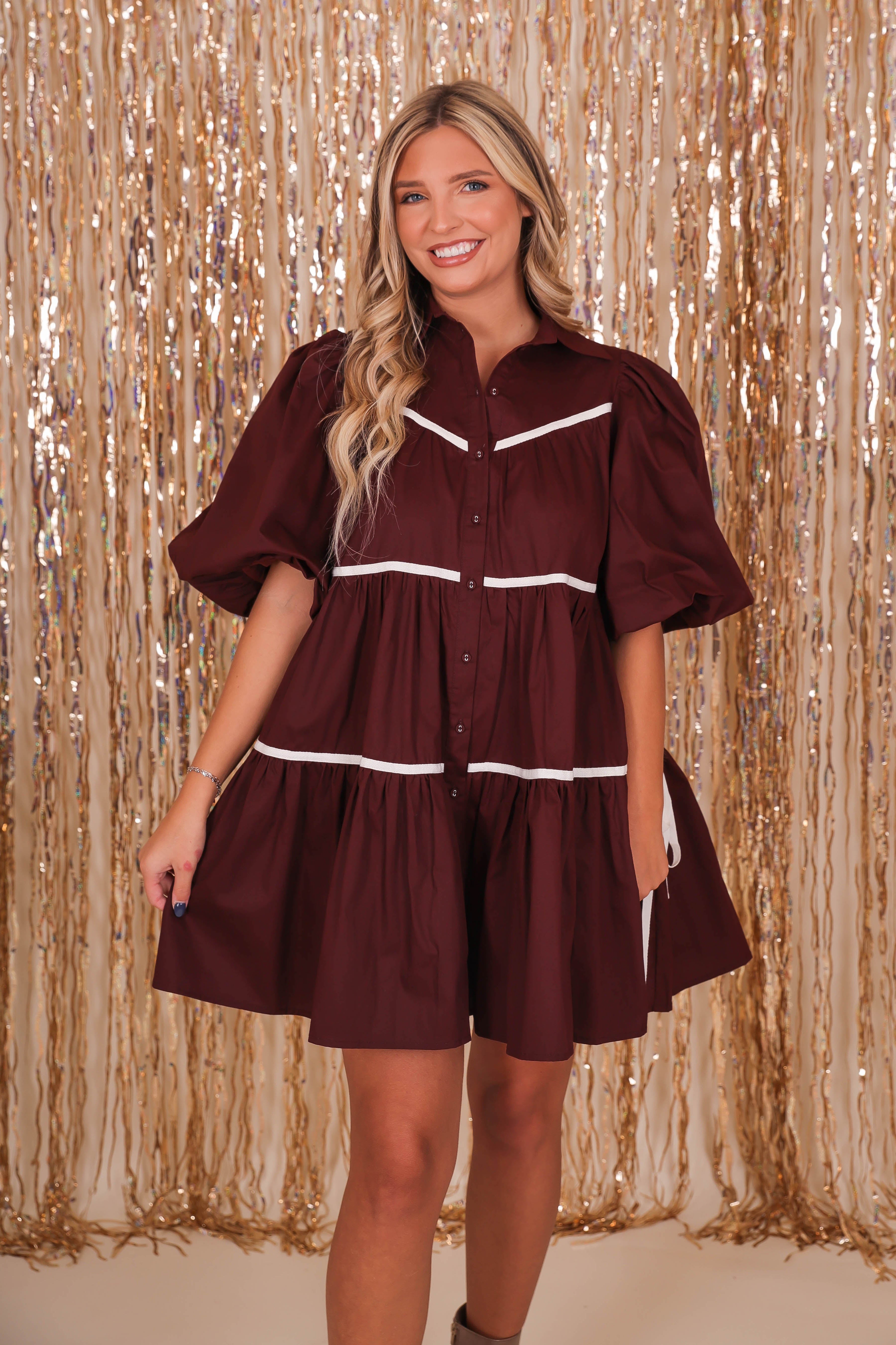 RESTOCK: When You Have It All Dress-Brown