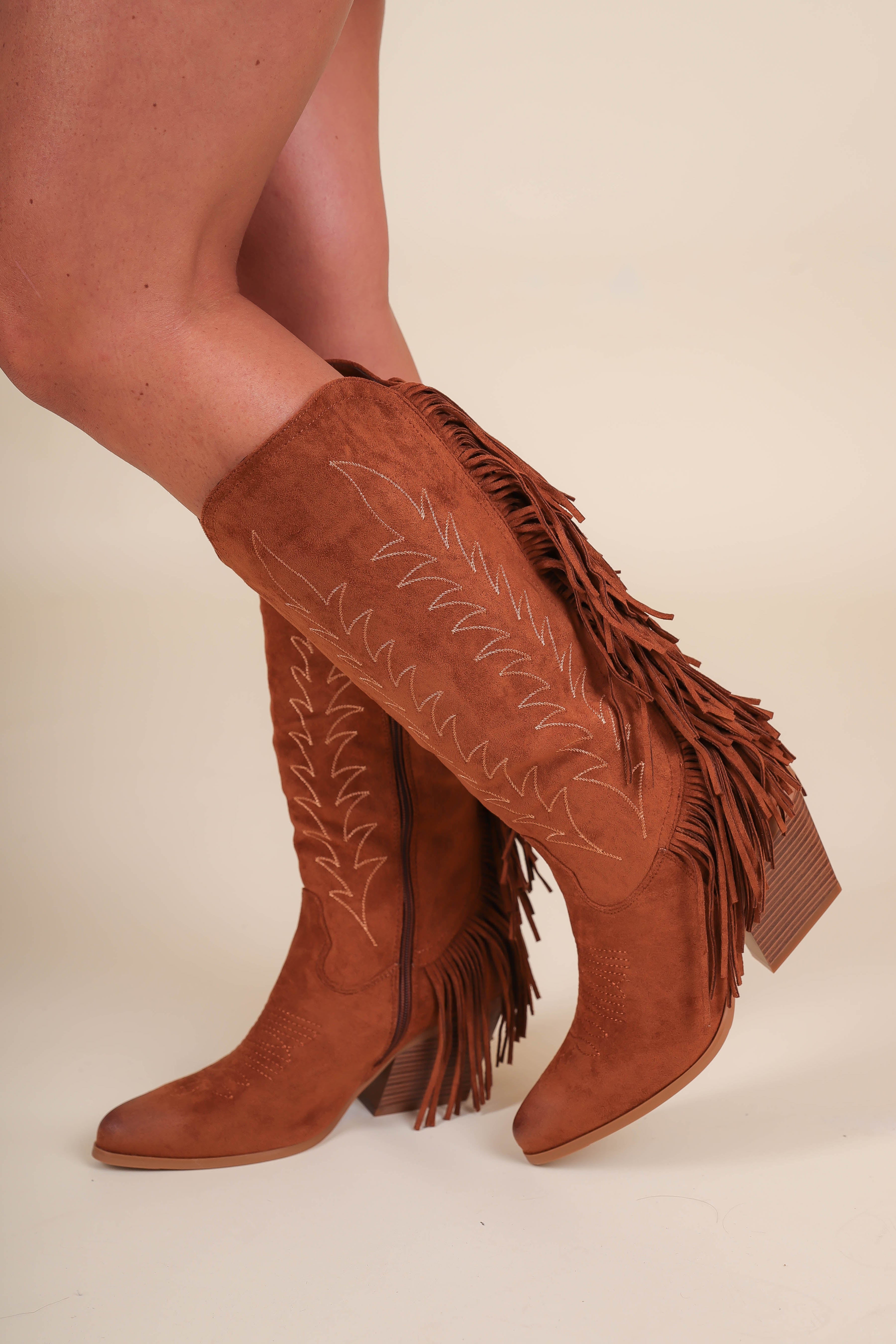 Cassadee Fringe Western Boots