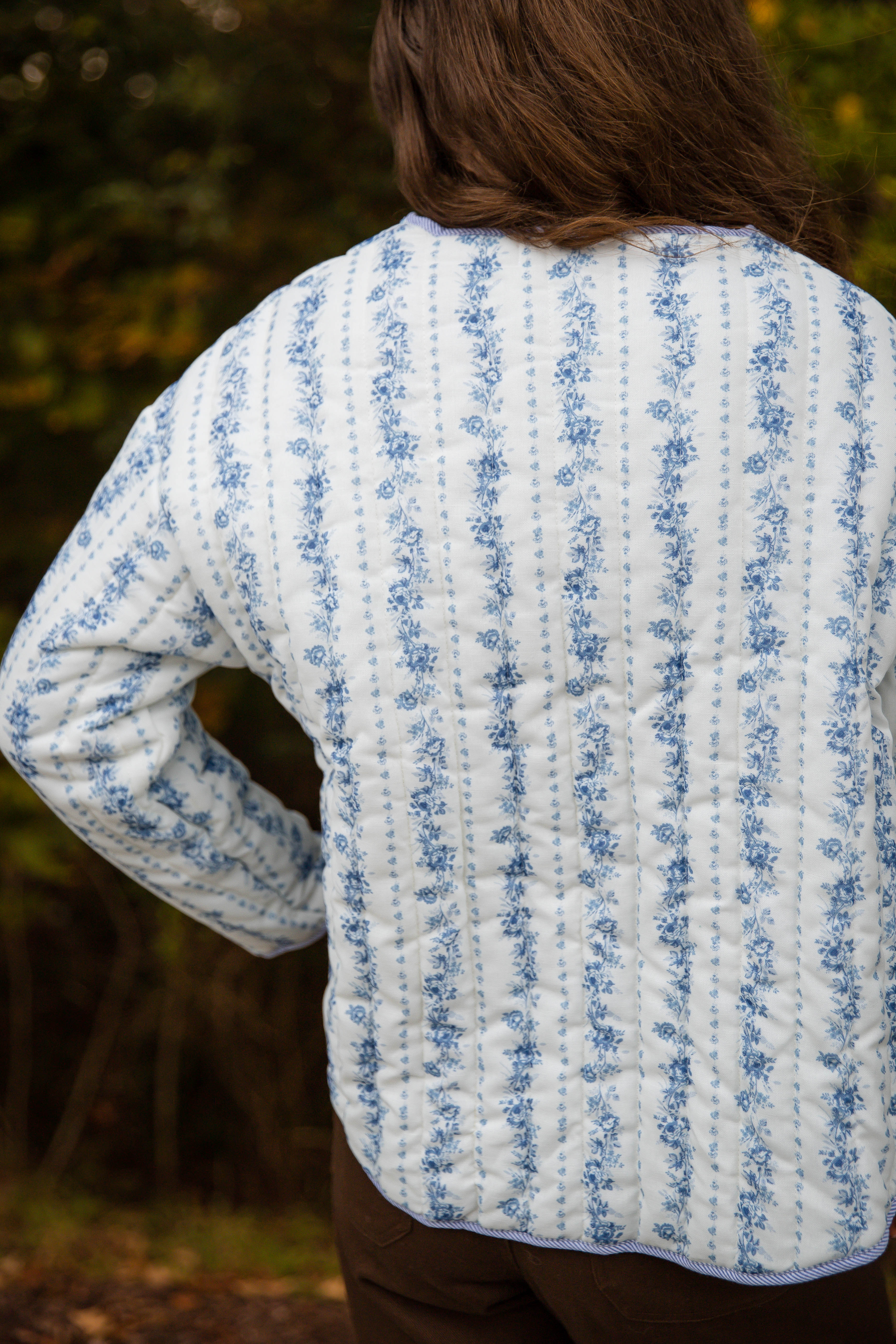 Sweet Spirit Quilted Jacket-Blue