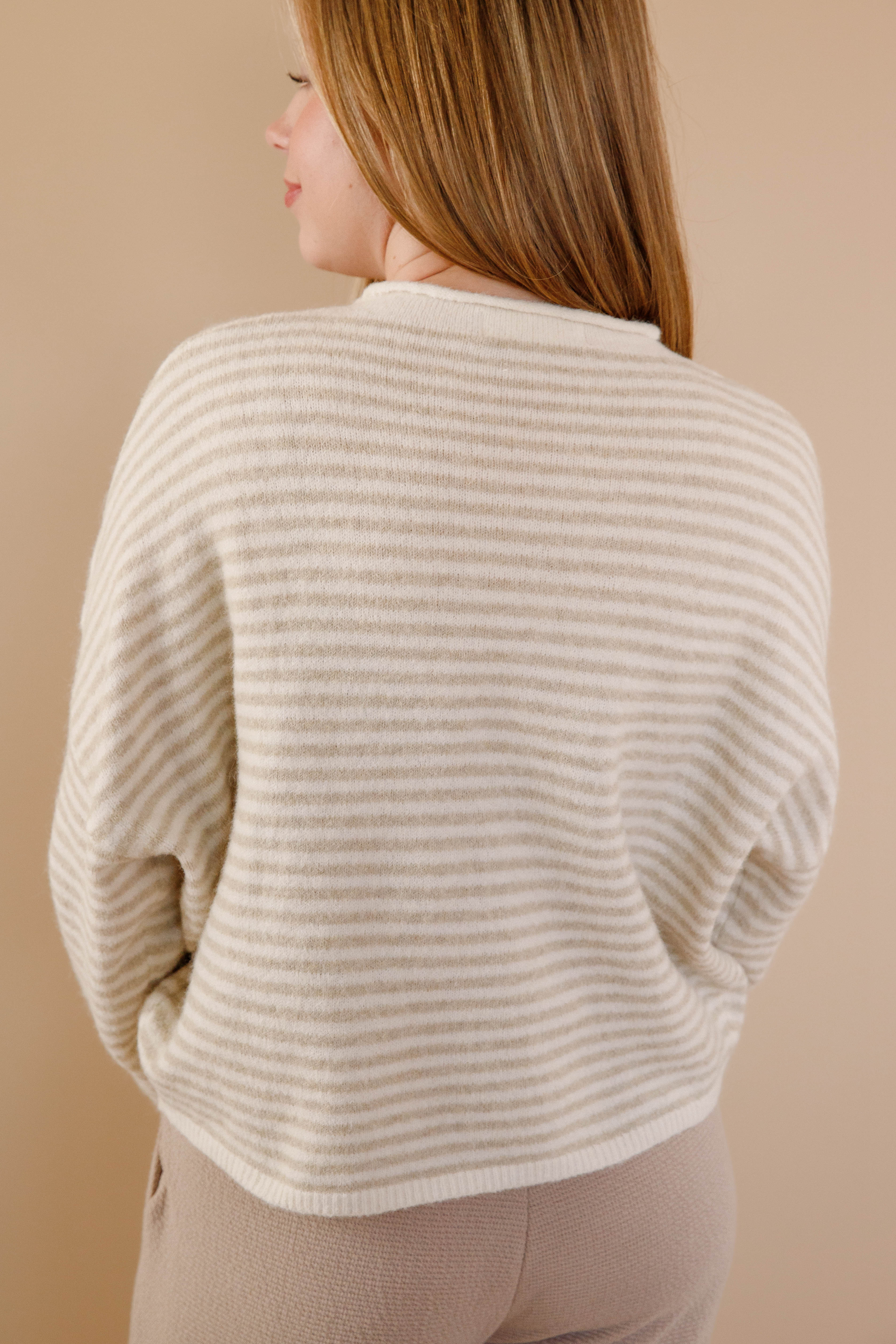 Take One More Look Cardigan-Taupe