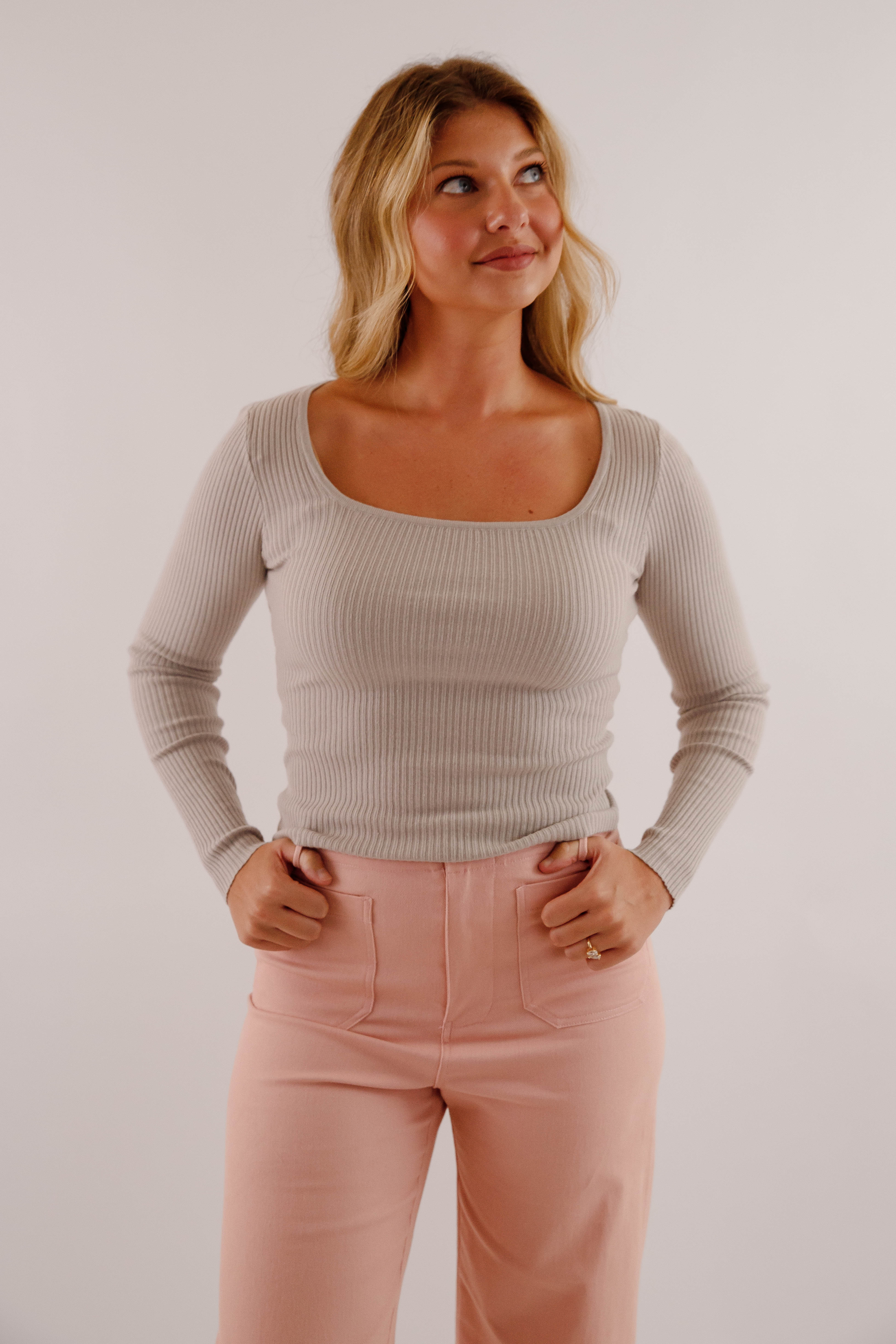 Safe Space Here Ribbed Top