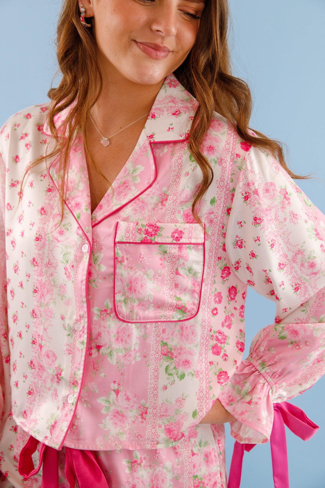 Rose Garden Dreaming Pajama Top