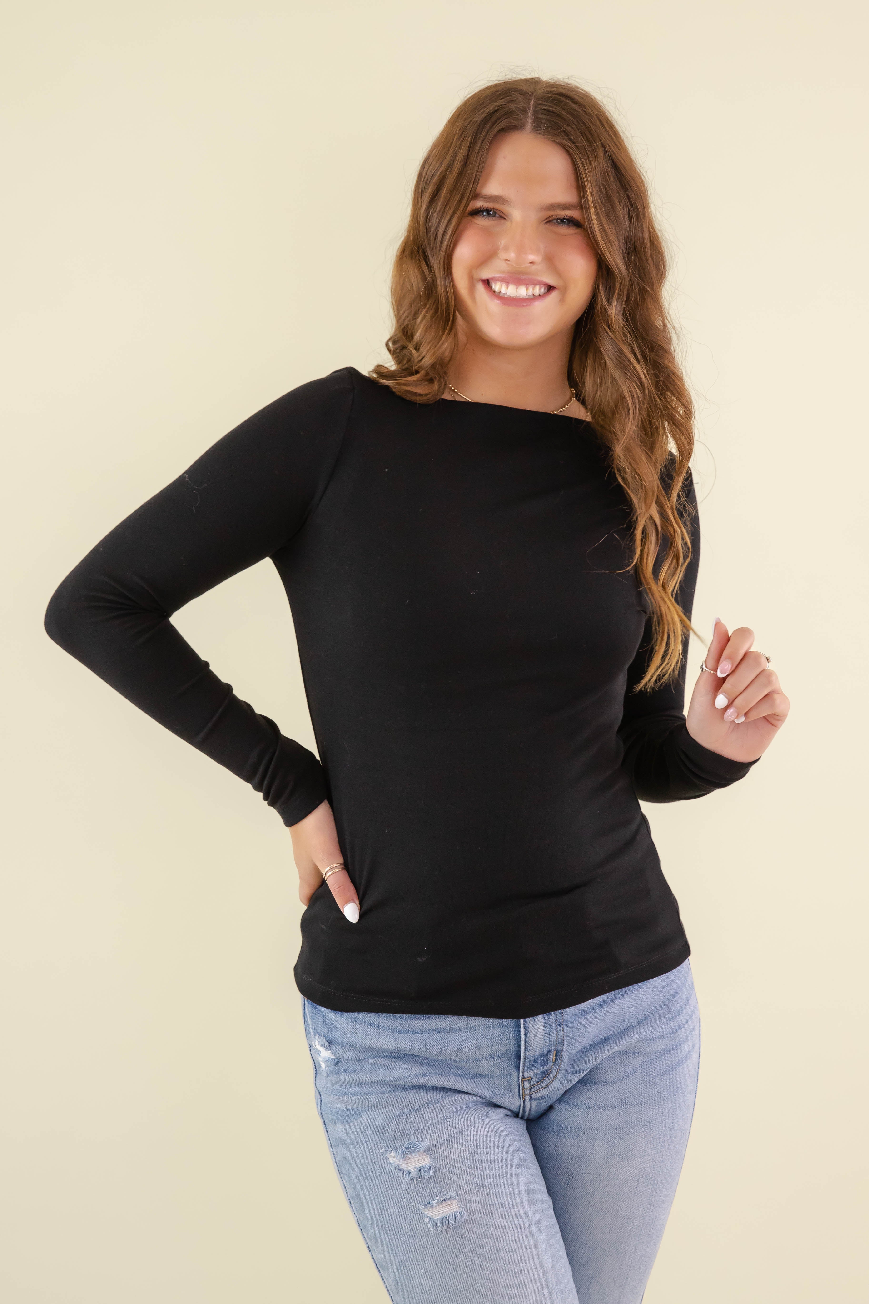 FINAL SALE: Comfortable Charm Top-Black