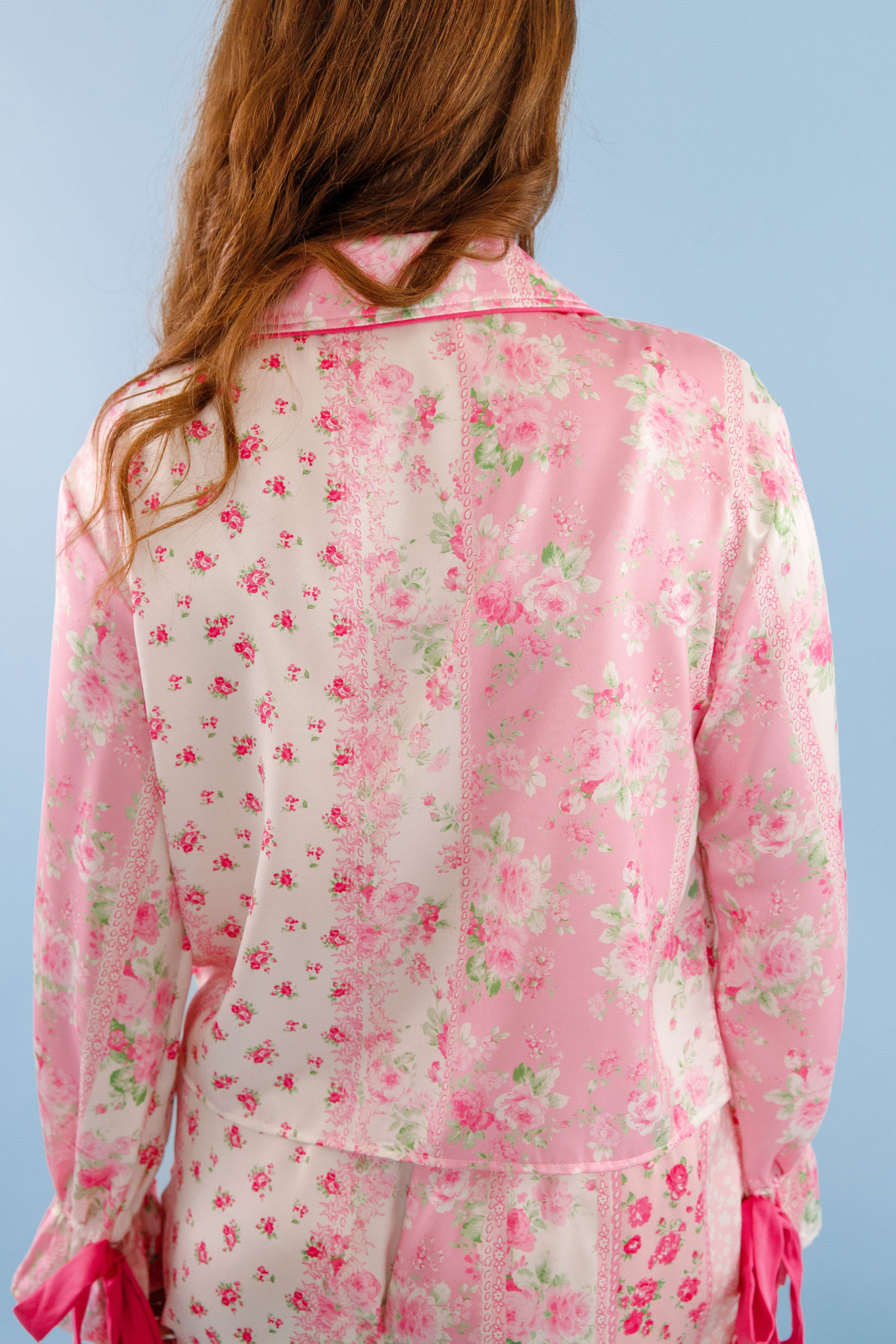 Rose Garden Dreaming Pajama Top