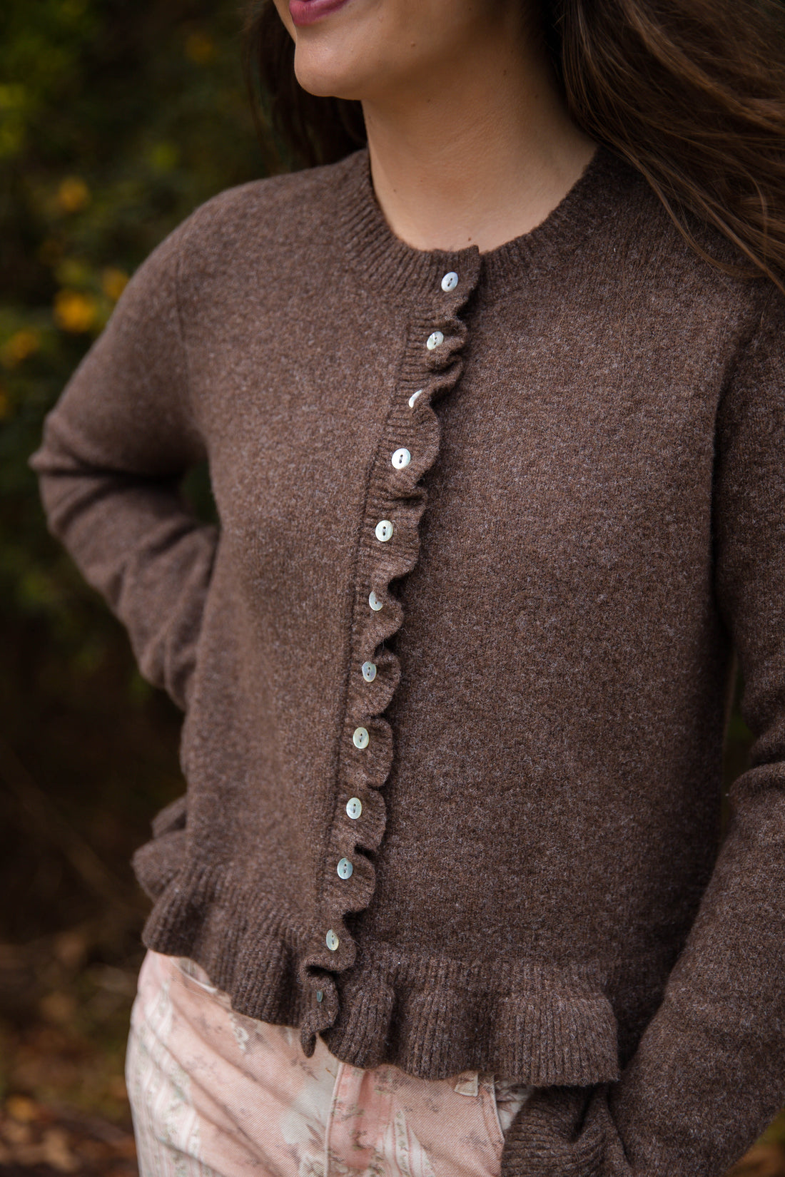 The Sweeter Side Cardigan-Brown
