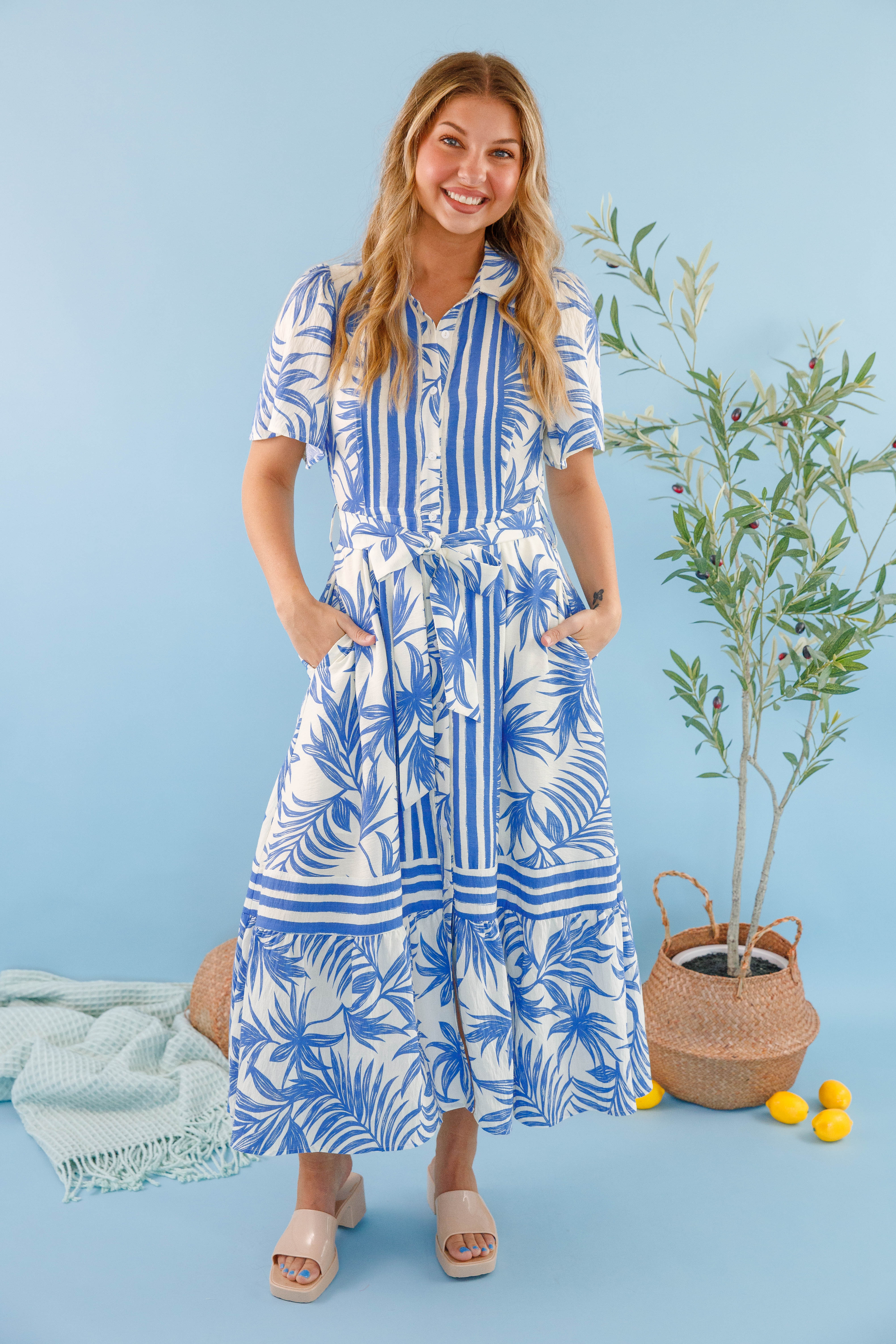Tropical Travels Midi Dress