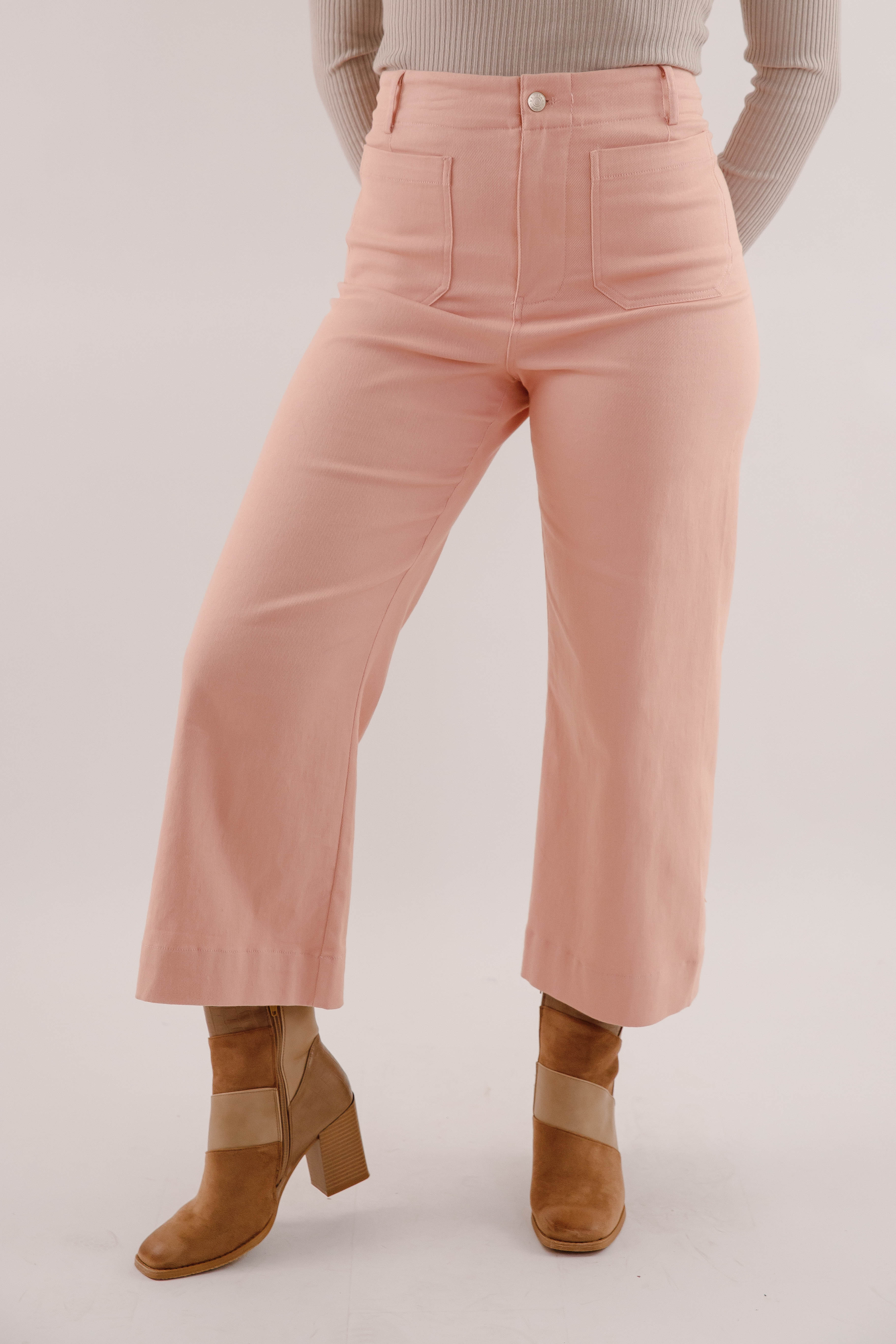 Taking A Pause Denim-Pink