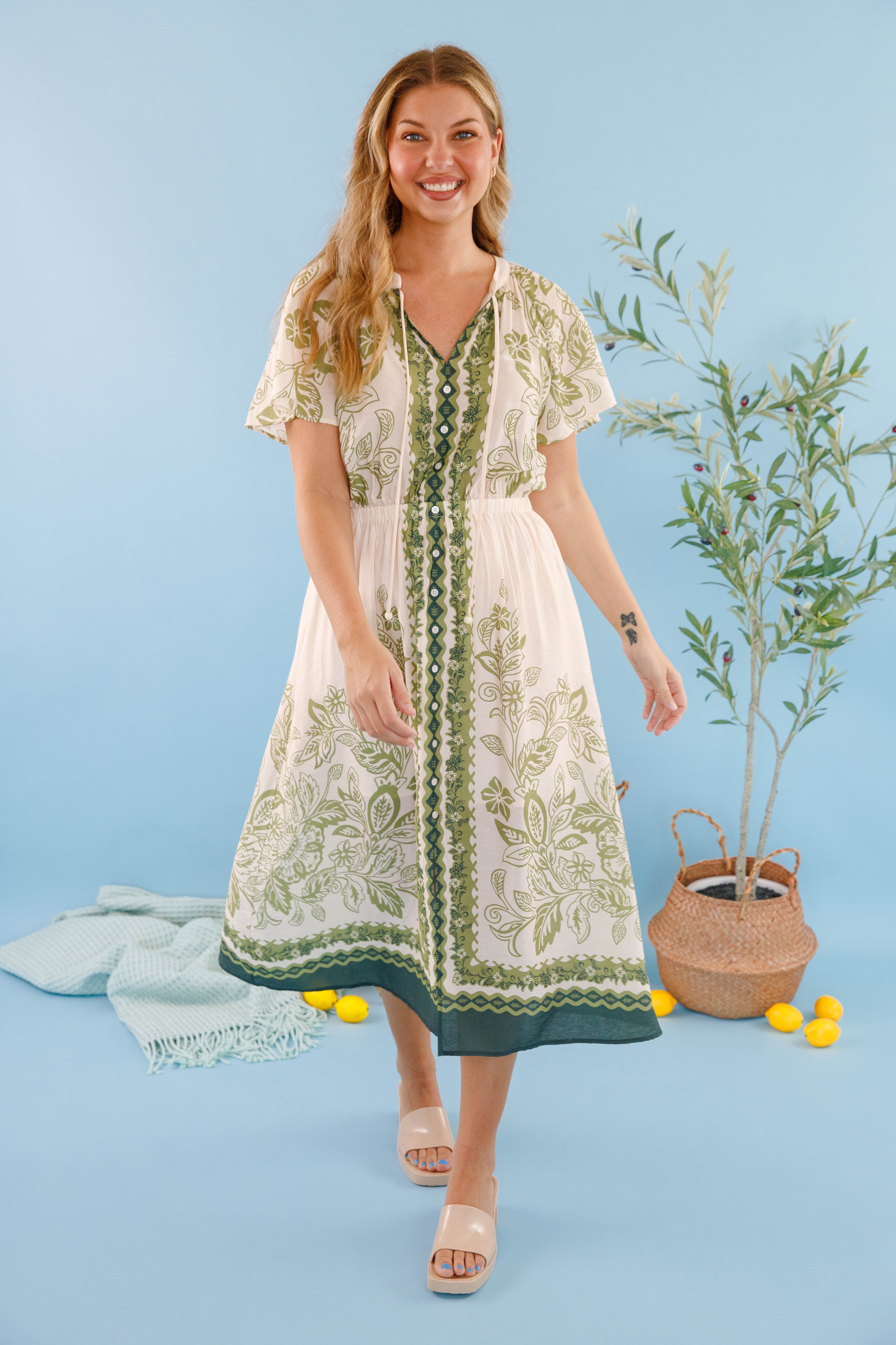 Step Into Summer Midi Dress