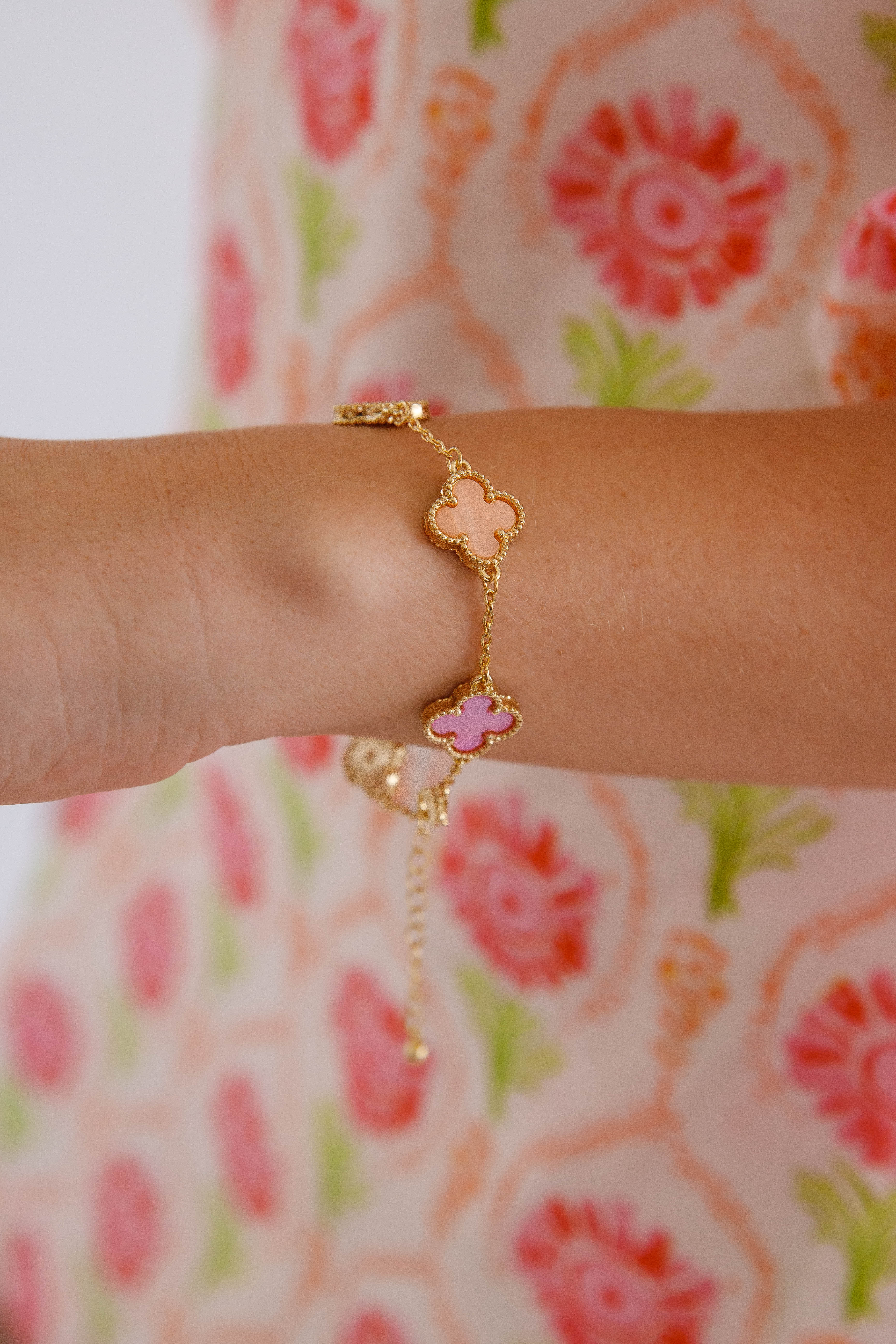 Elegant Admiration Double Sided Bracelet-Pink