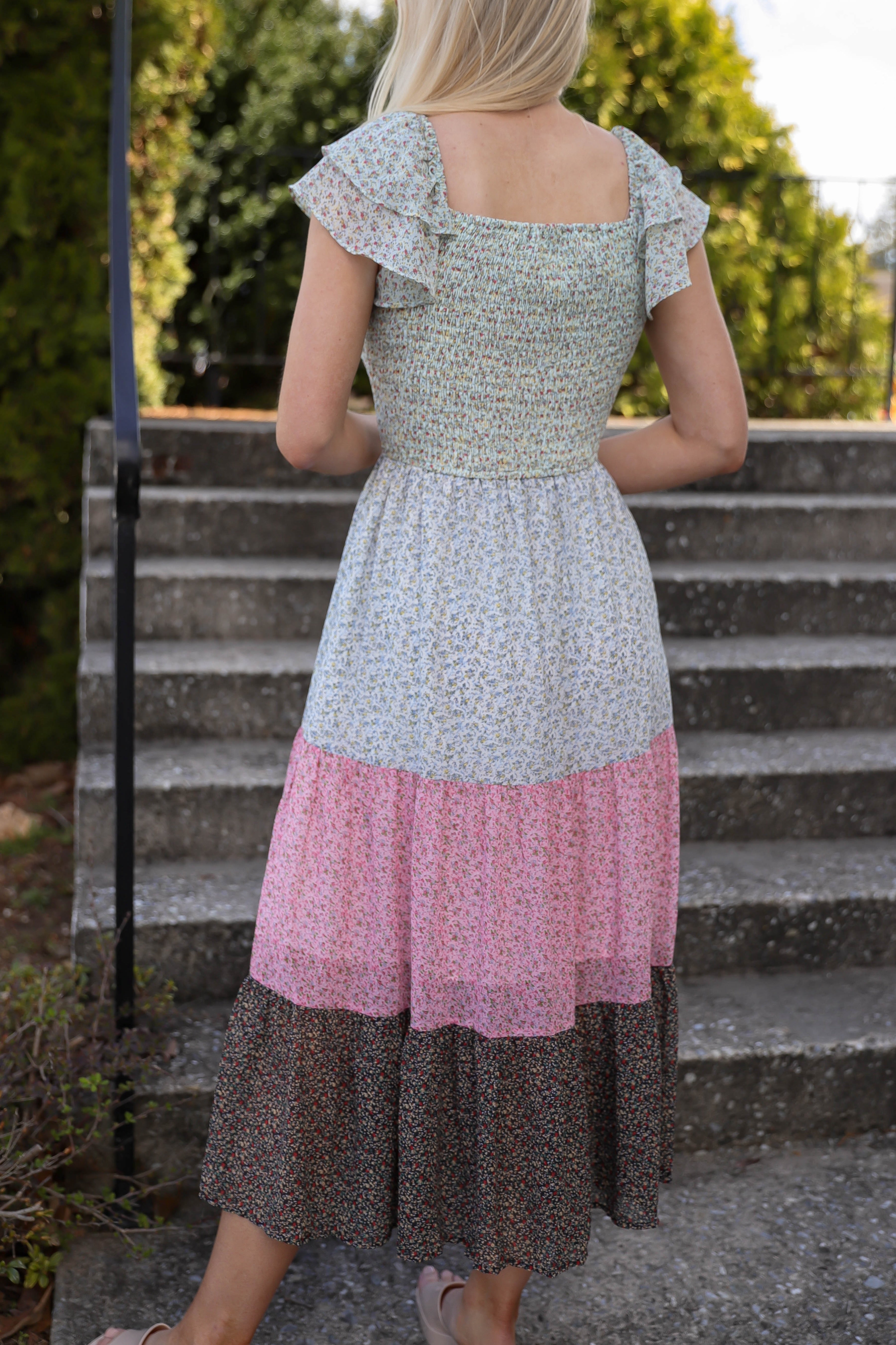 FINAL SALE: Headed To My Cottage Midi Dress