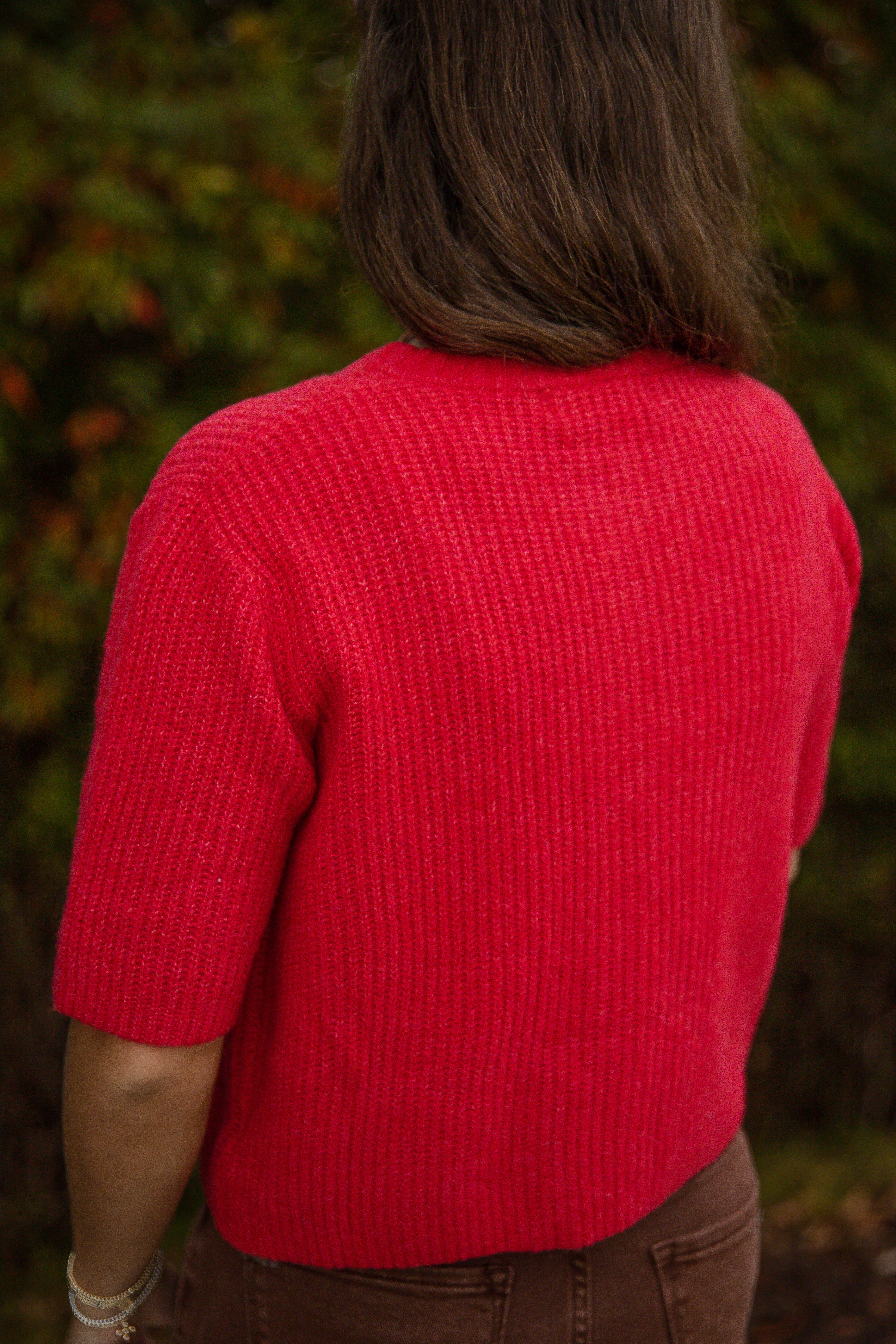 Right On Time Cardigan-Red
