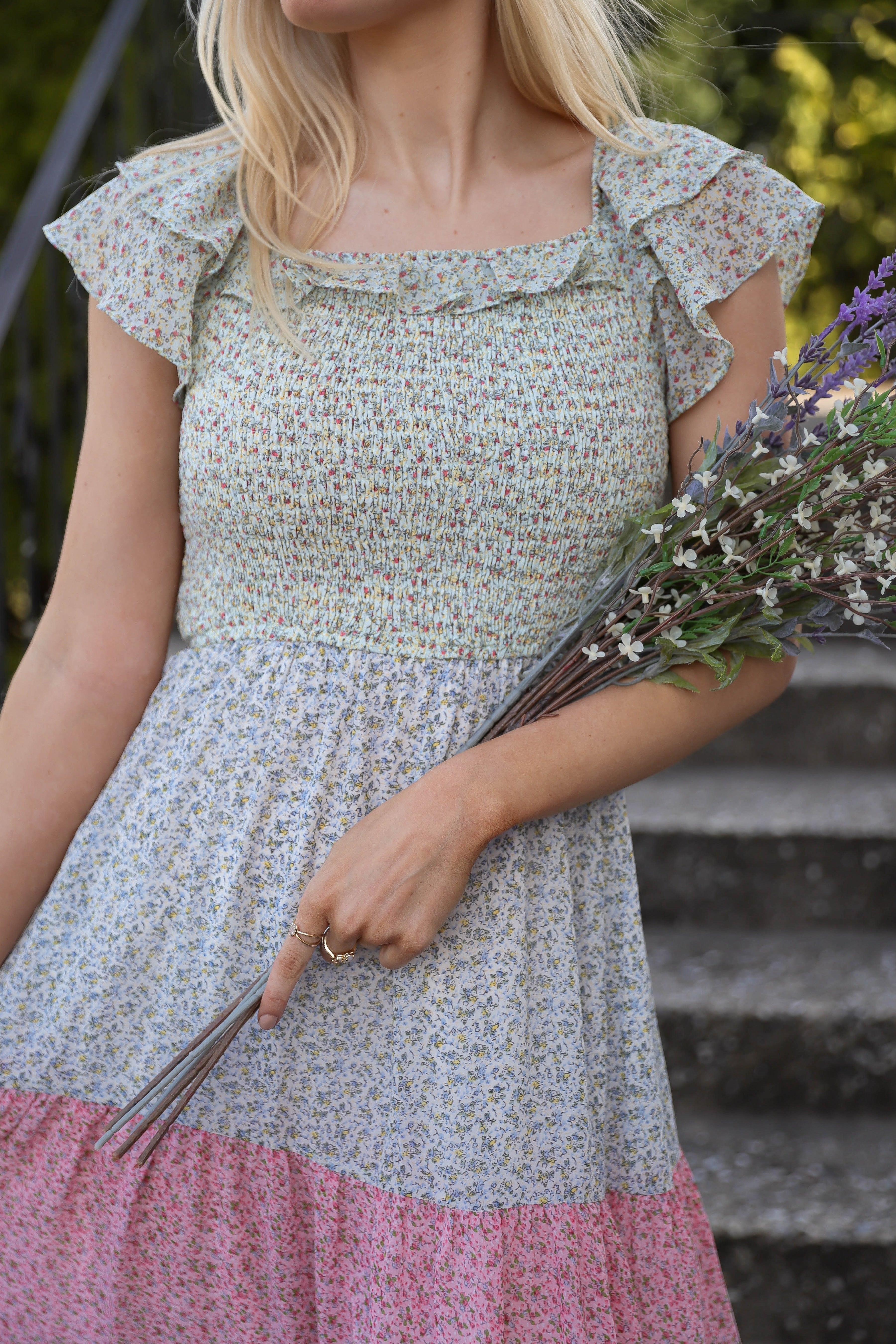 FINAL SALE: Headed To My Cottage Midi Dress