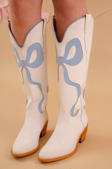 RESTOCK: Ruby Western Boots-Blue