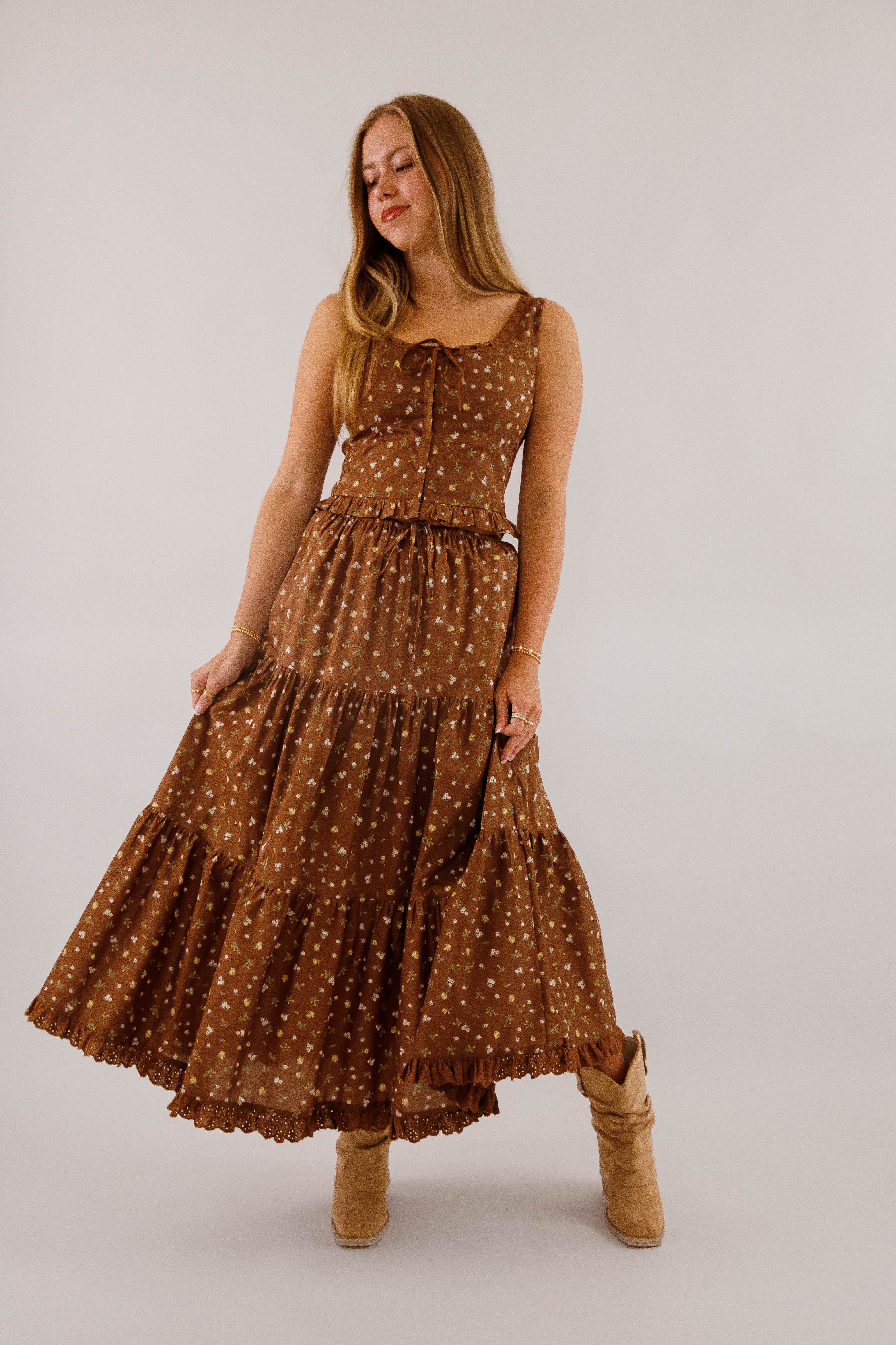 RESTOCK: What It Reminds Me Of Maxi Skirt-Brown