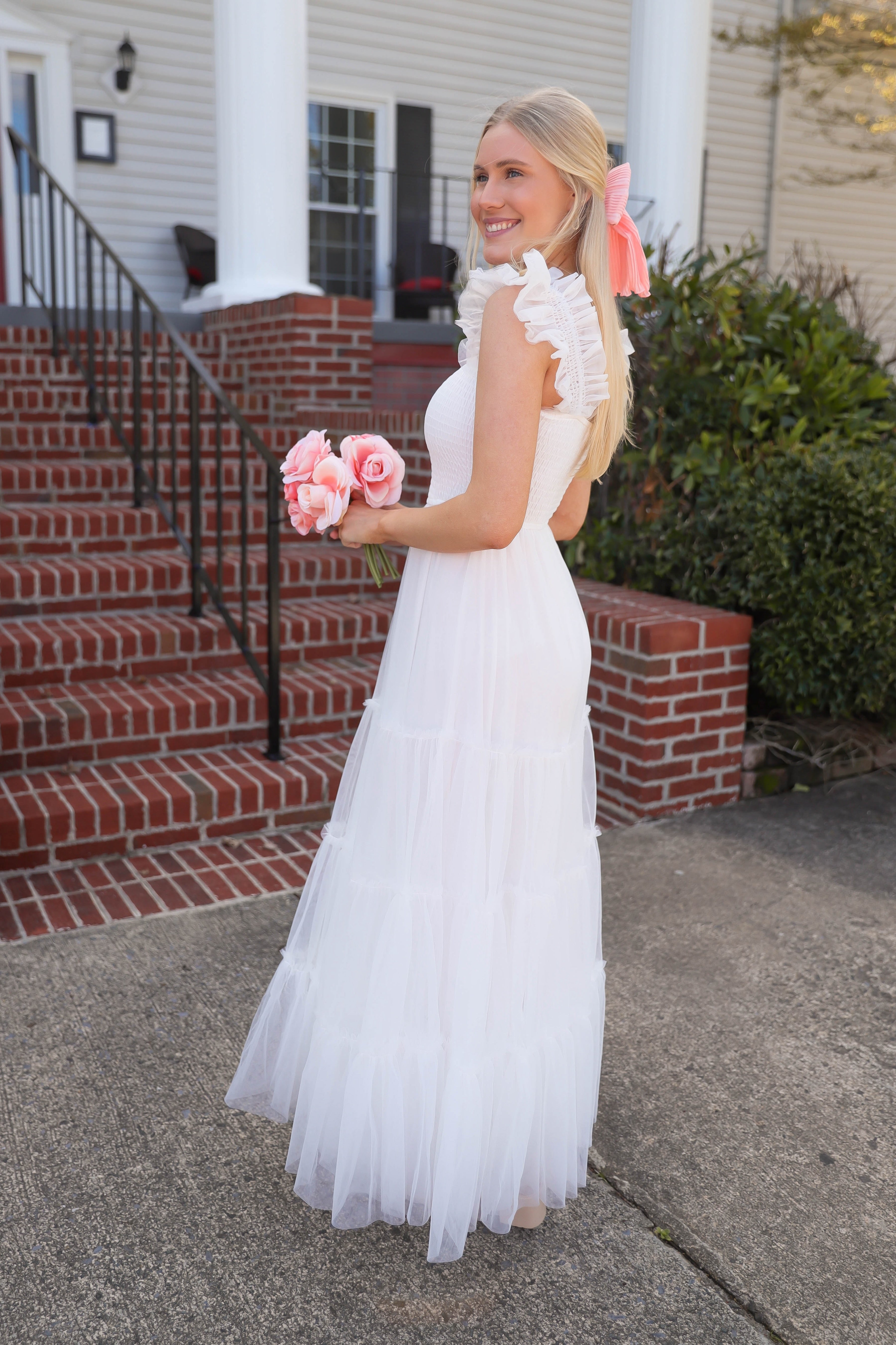 RESTOCK: She's Beauty & Grace Maxi Dress-White