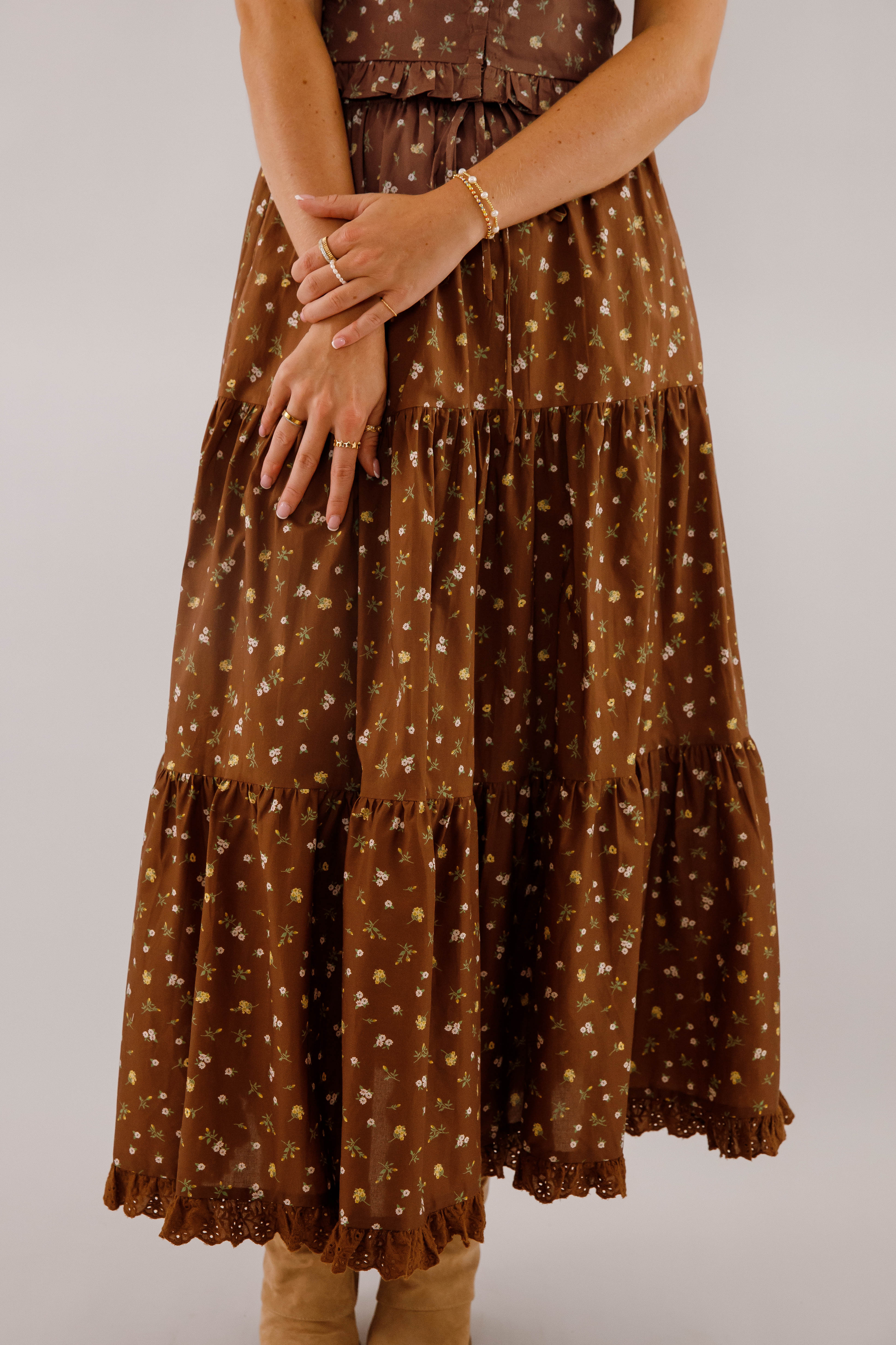 RESTOCK: What It Reminds Me Of Maxi Skirt-Brown