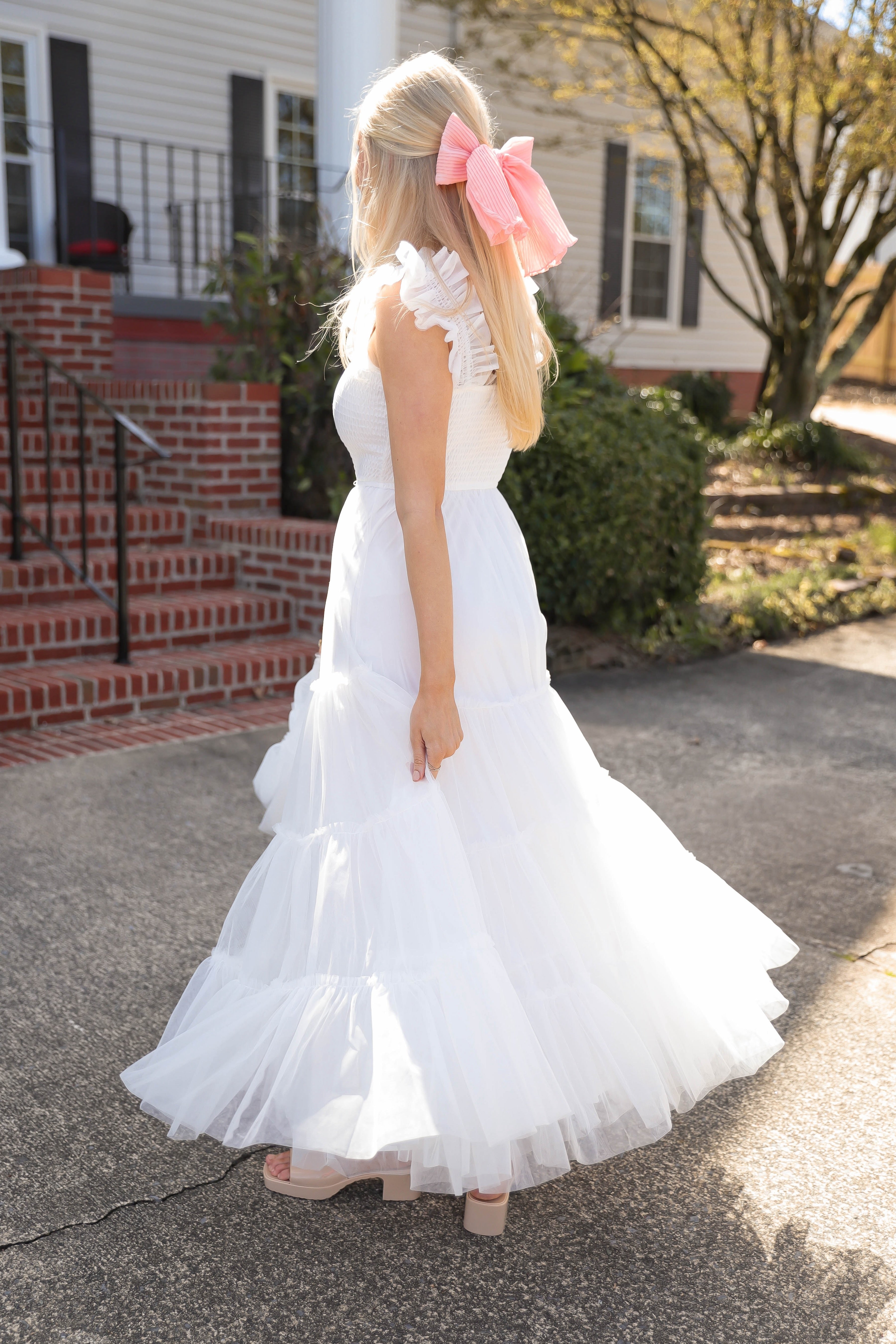 RESTOCK: She's Beauty & Grace Maxi Dress-White