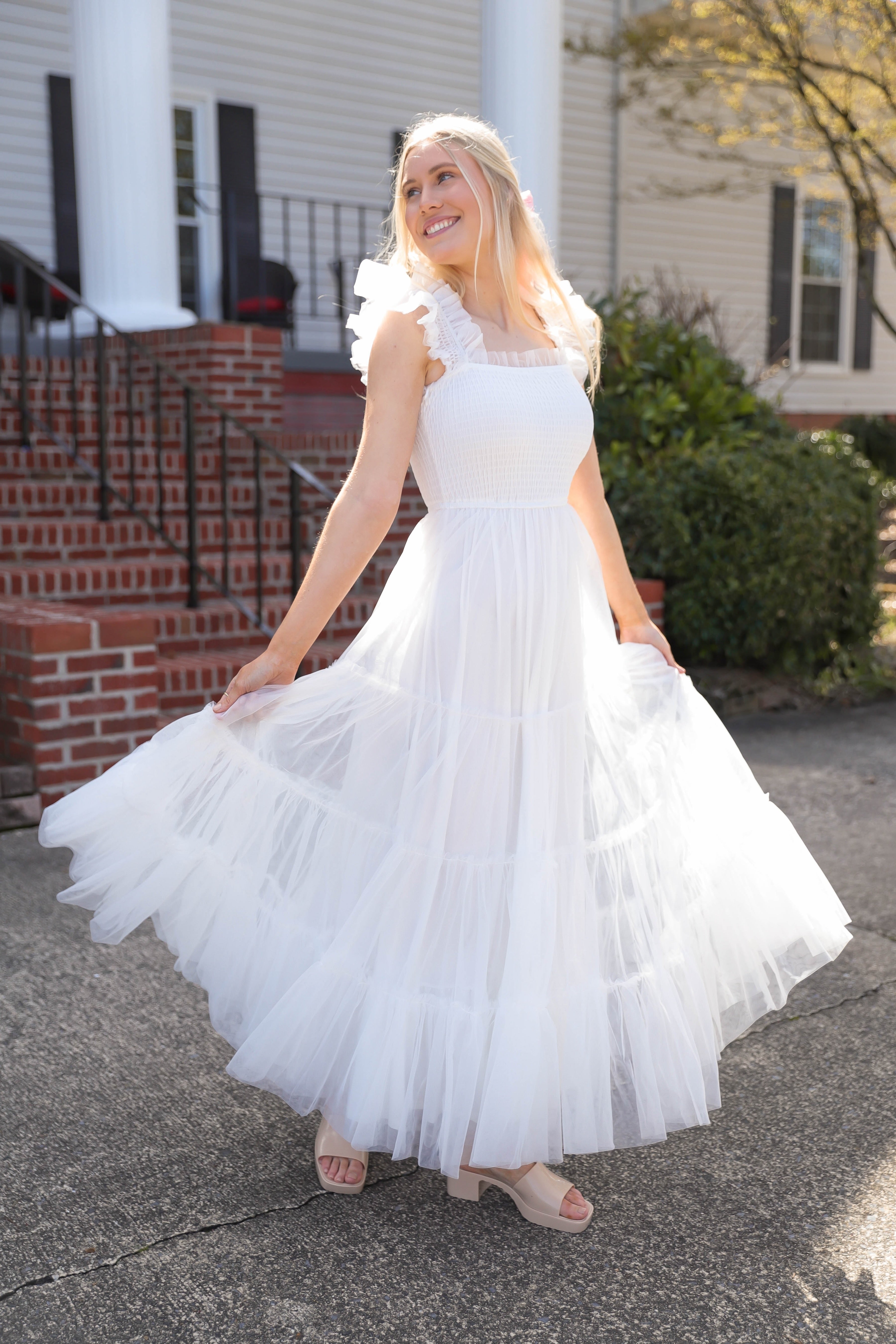 RESTOCK: She's Beauty & Grace Maxi Dress-White