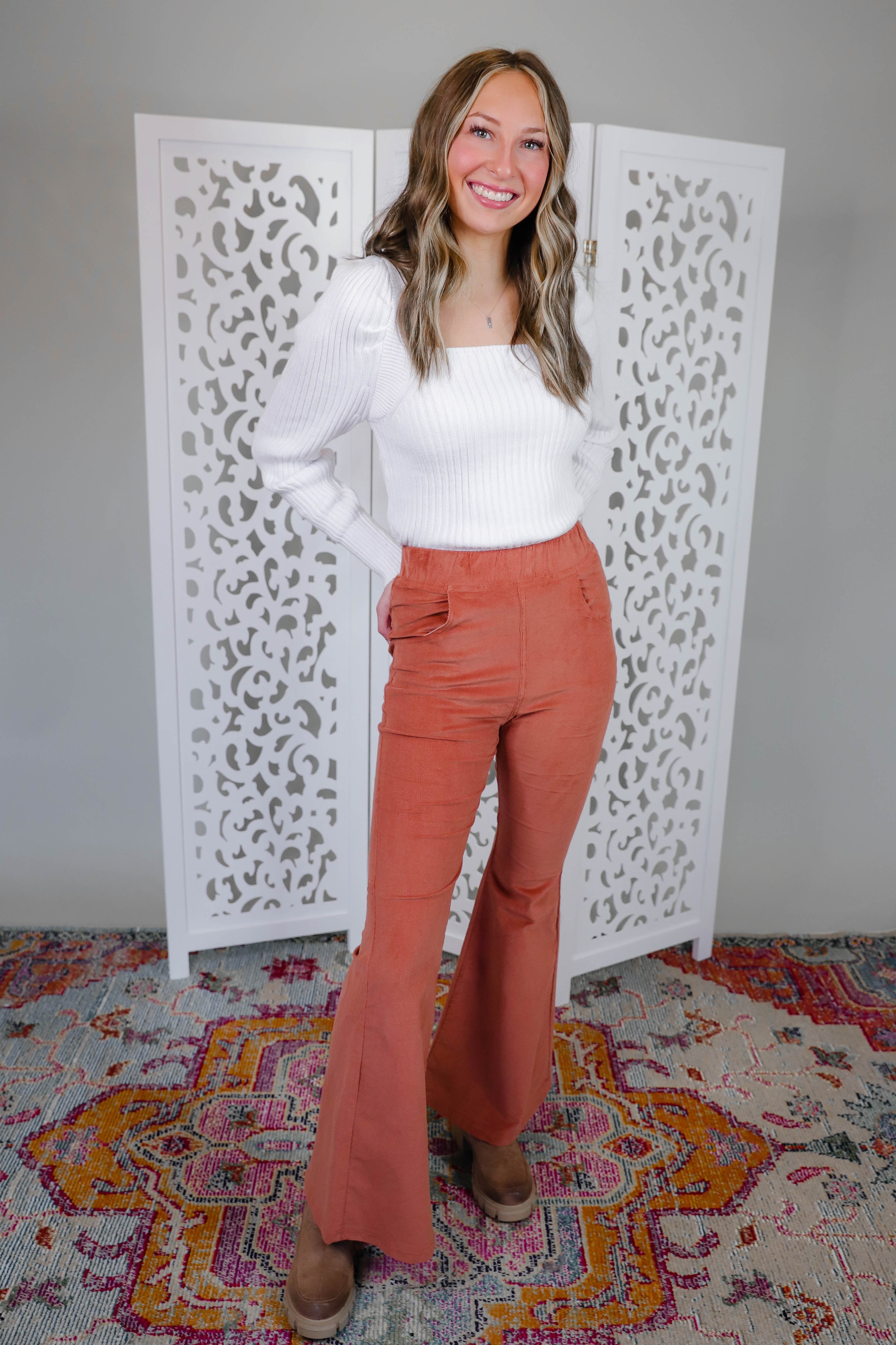 FINAL SALE: My Only Desire Flares-Copper