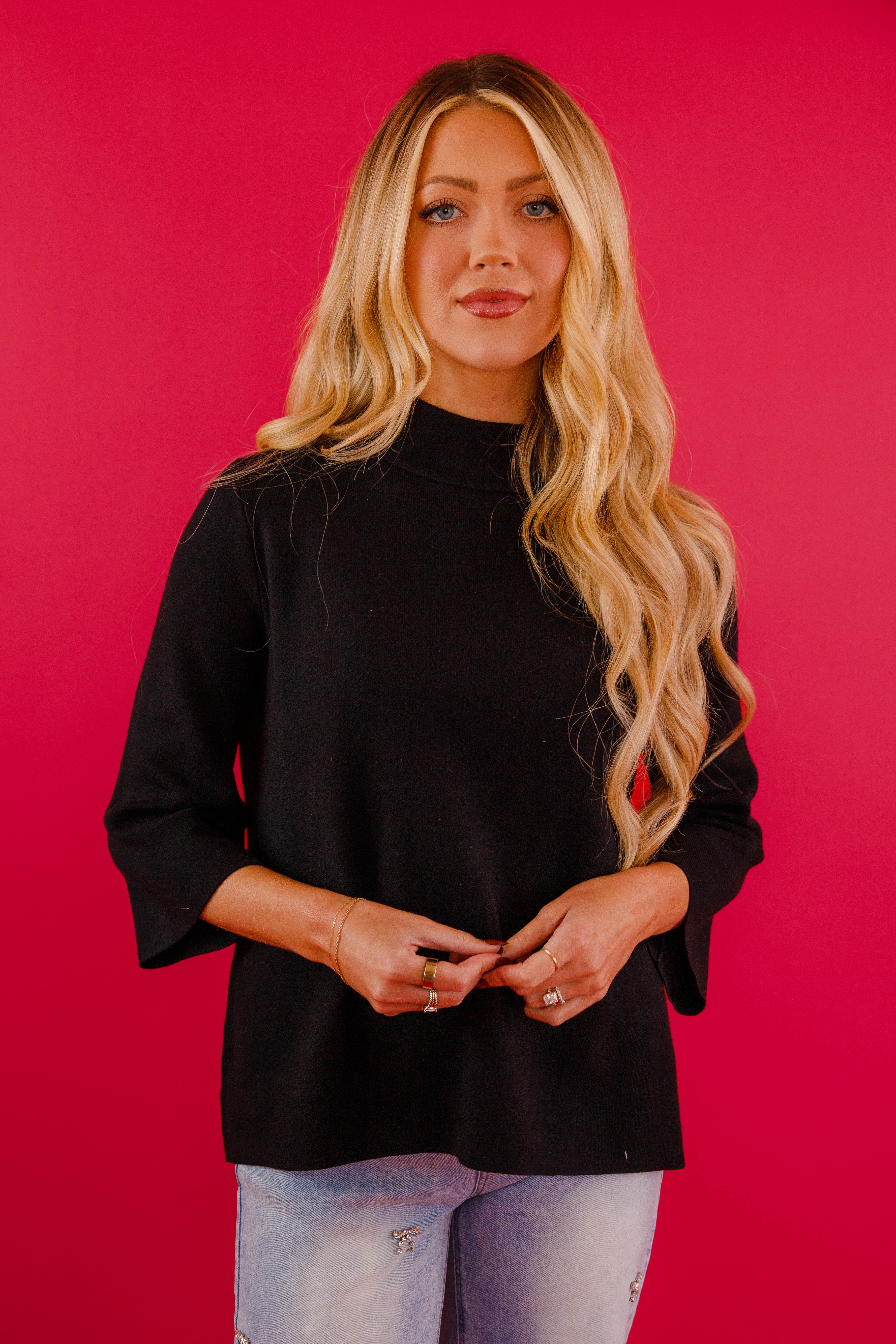 FINAL SALE: Being Polite Sweater-Black