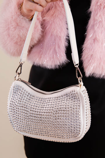 Olivia Rhinestone Shoulder Bag