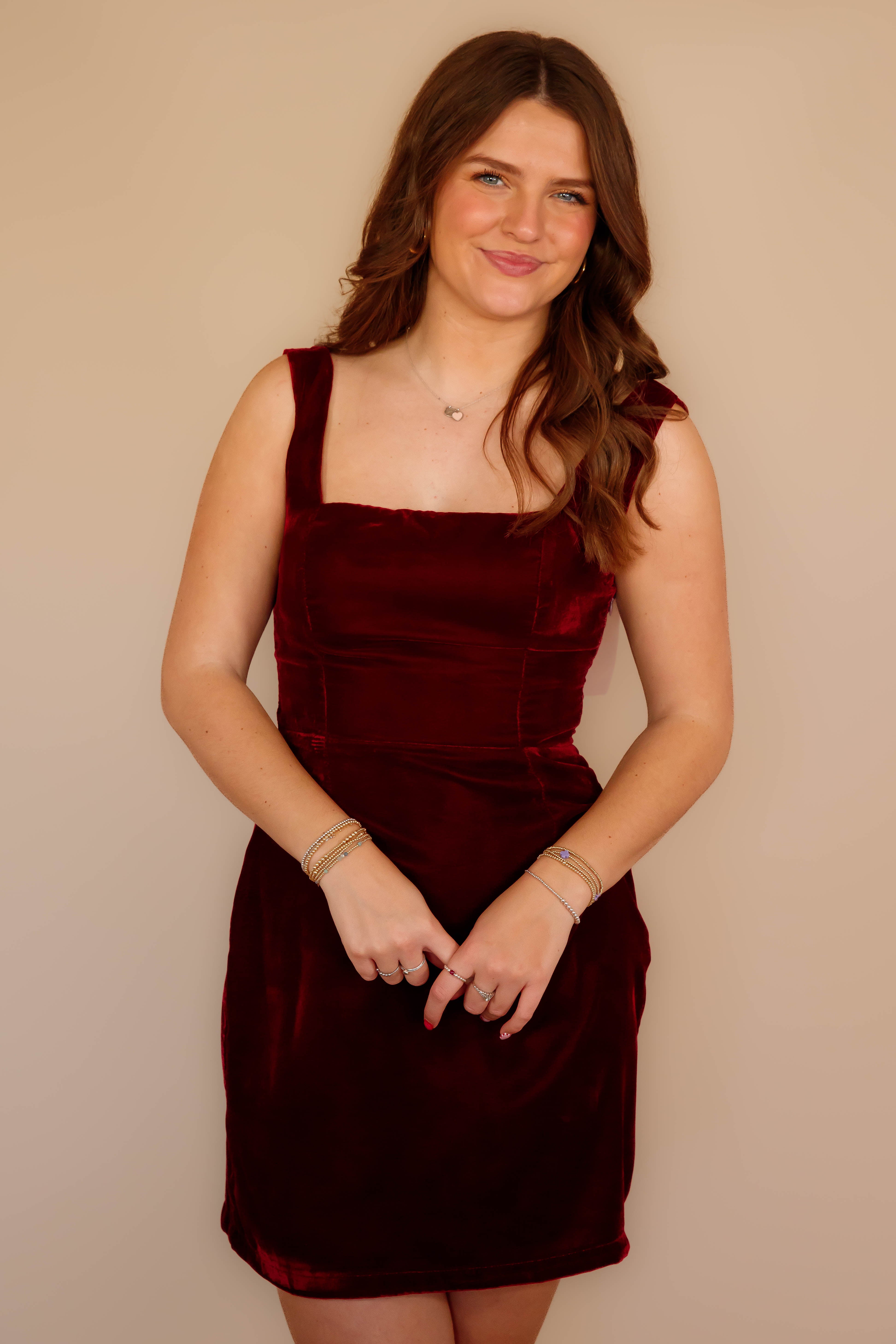 It's My Time Mini Dress-Wine