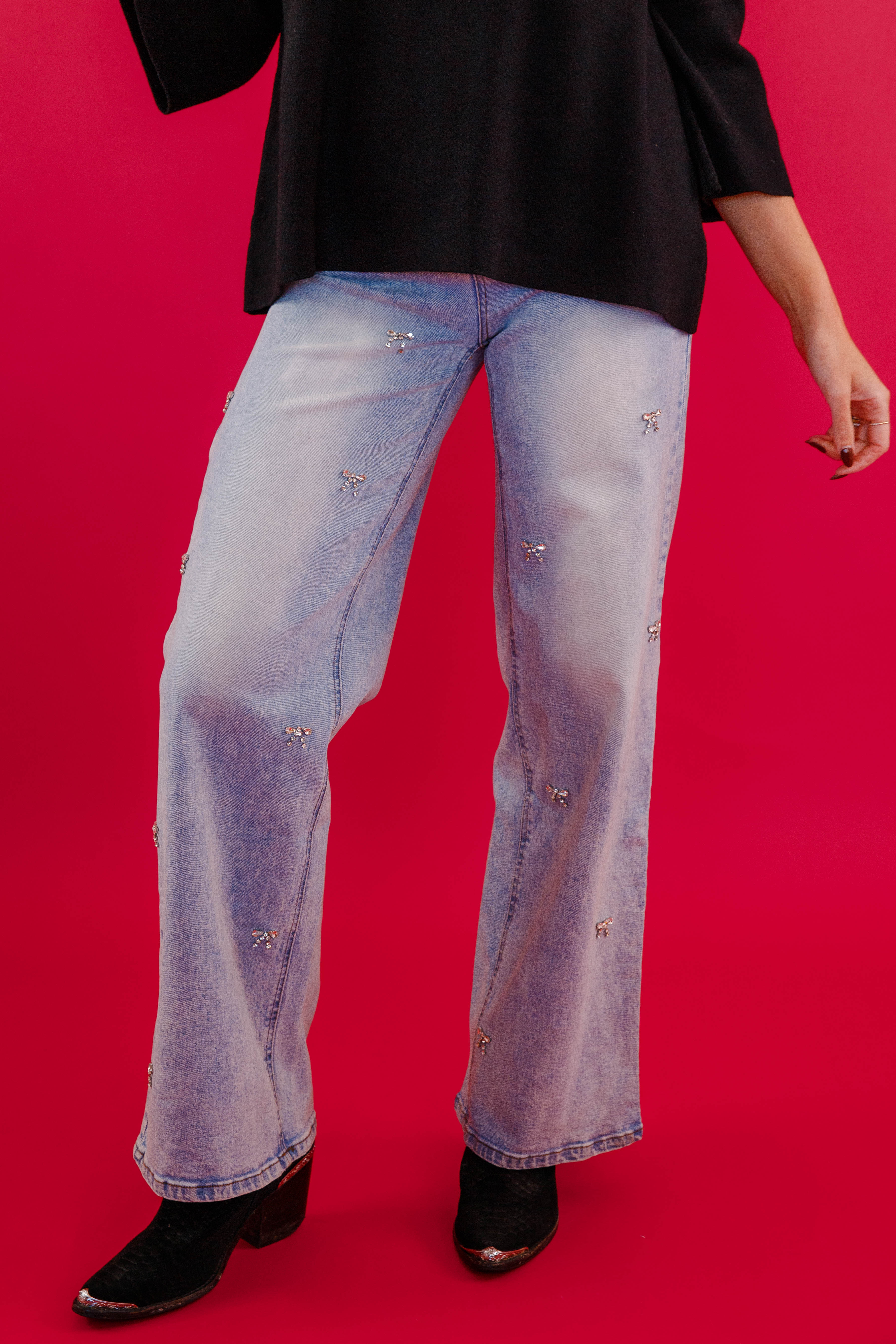 I'm That Girl Rhinestone Denim