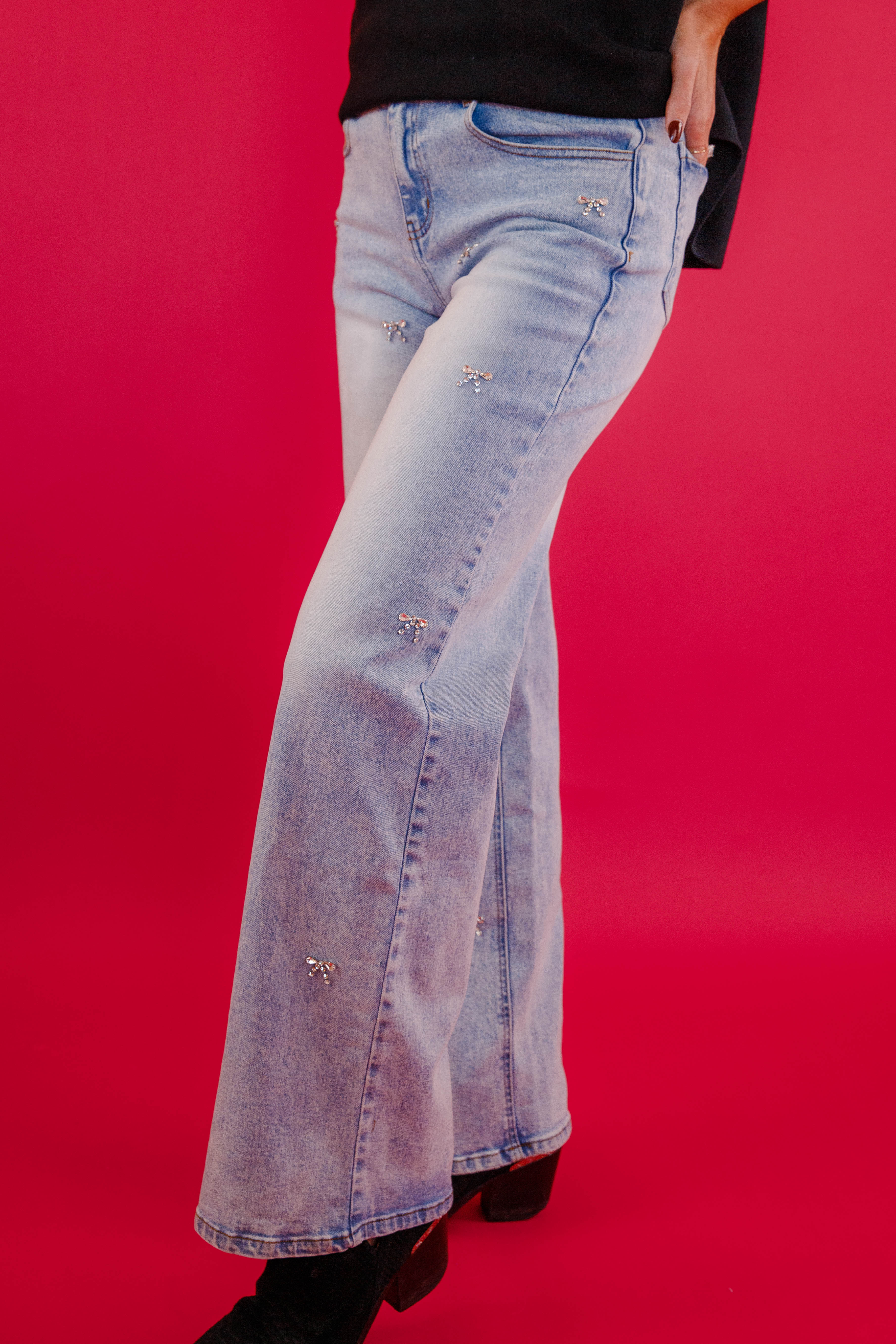I'm That Girl Rhinestone Denim