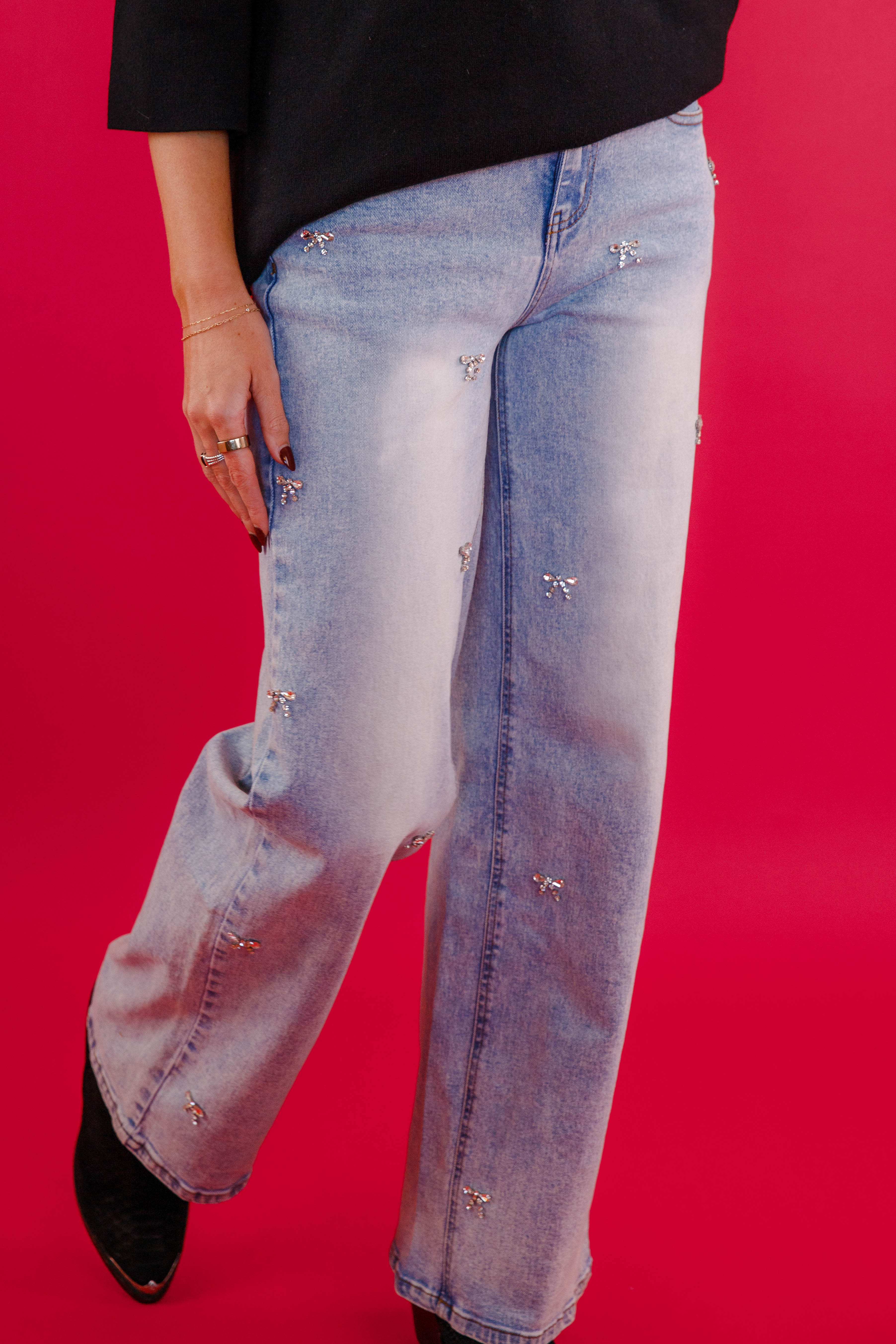 I'm That Girl Rhinestone Denim