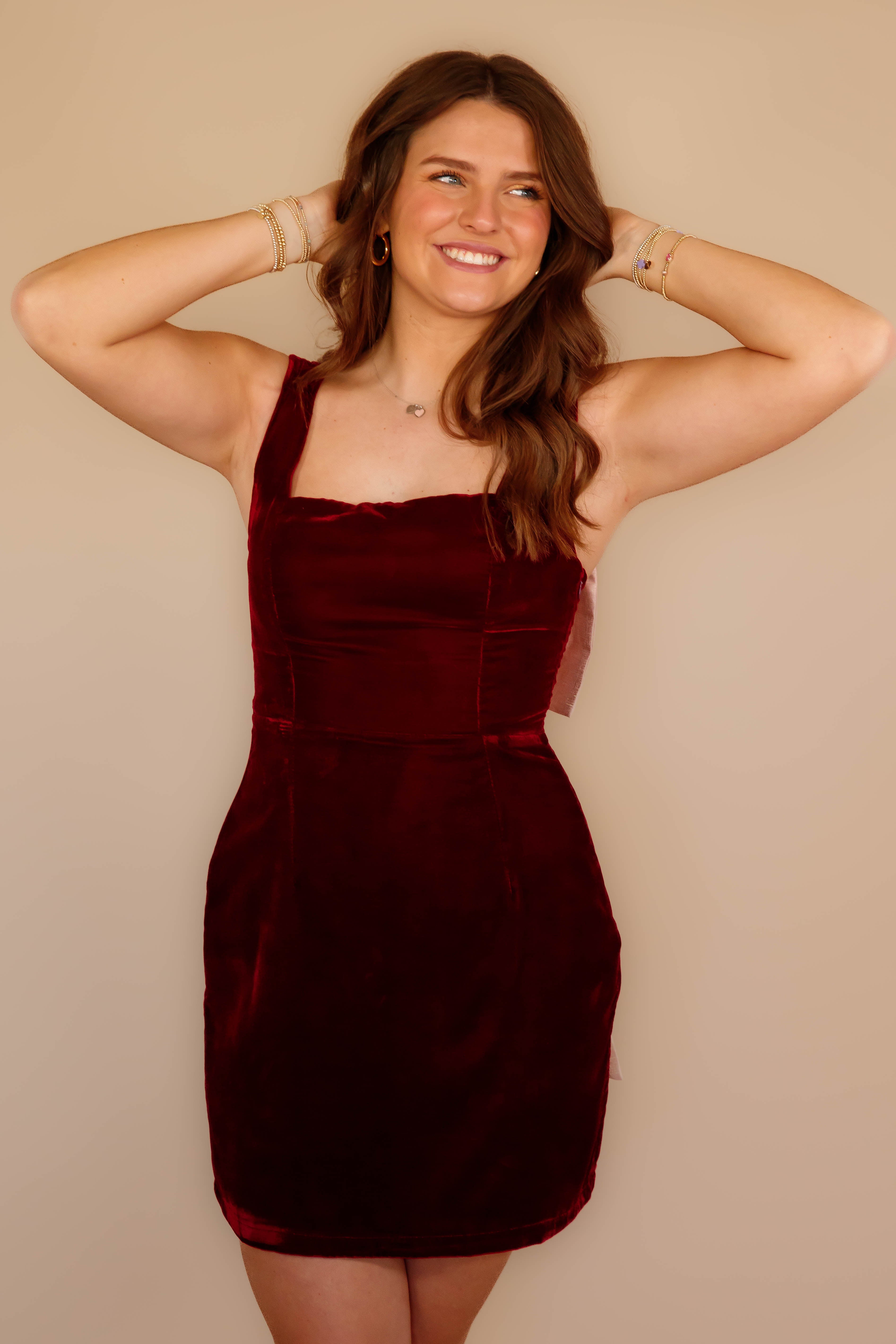 It's My Time Mini Dress-Wine