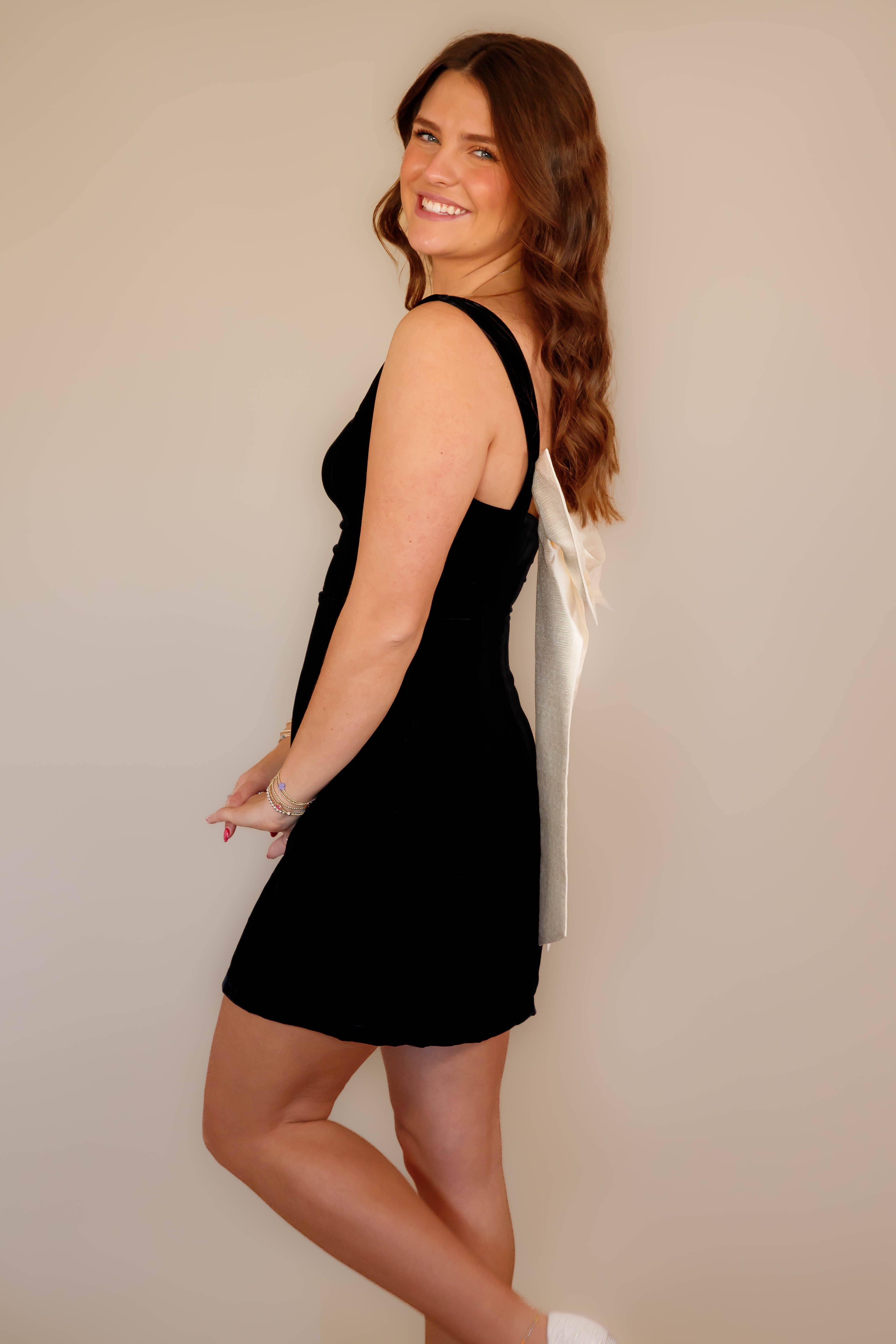 It's My Time Mini Dress-Black