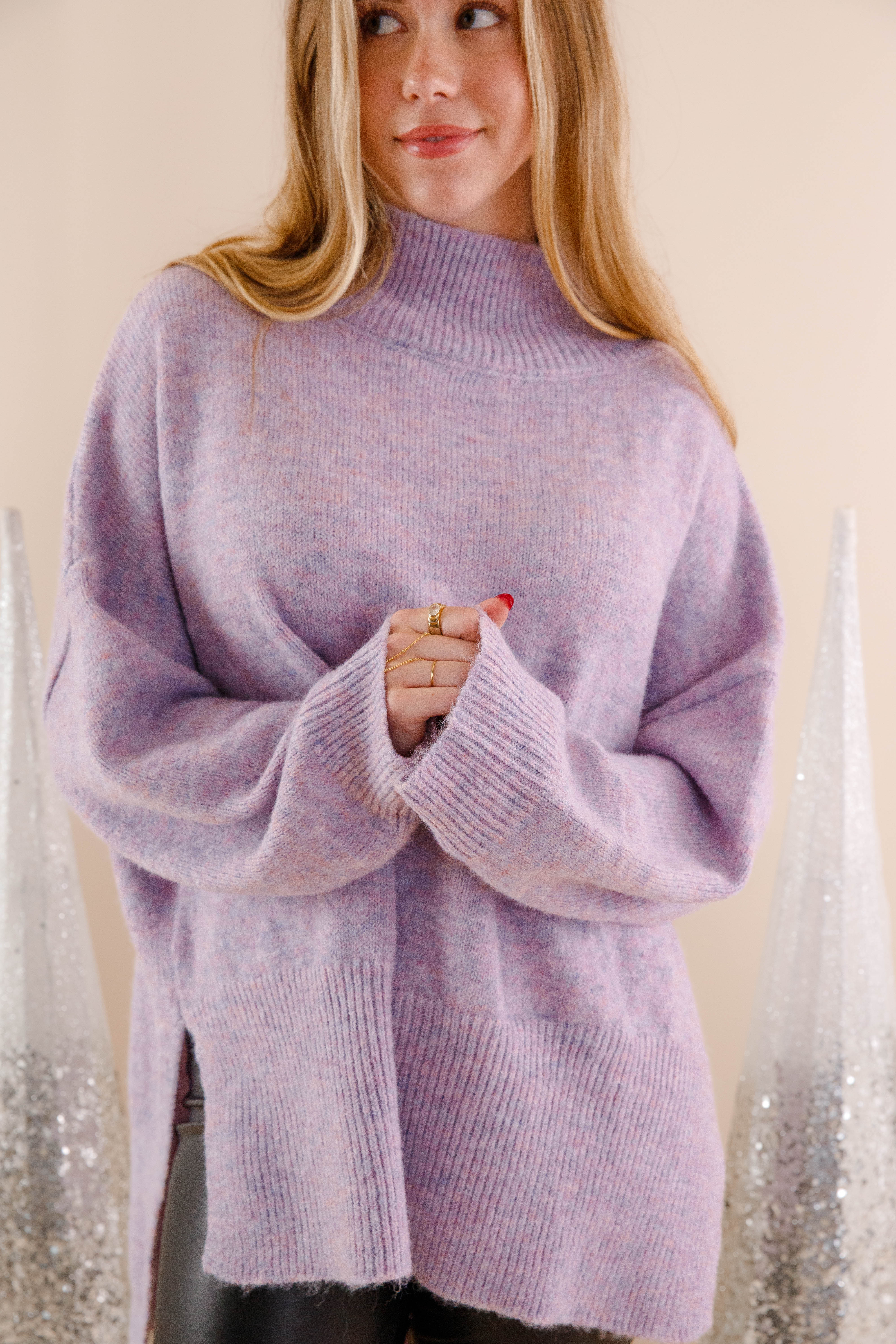 FINAL SALE: Cozy Activities Sweater-Lilac