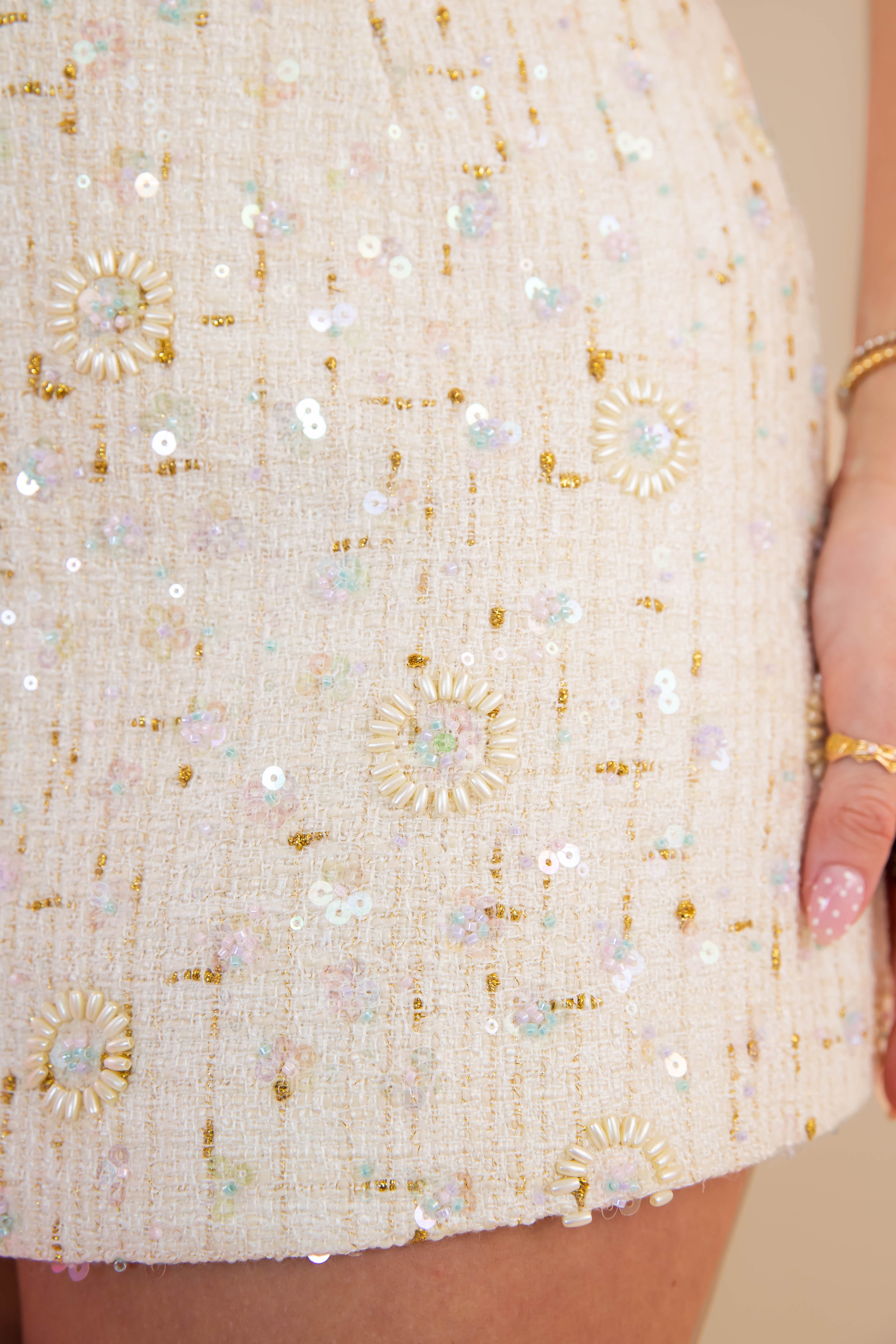 Dancing In the Moonlight Sequin Mini Skirt