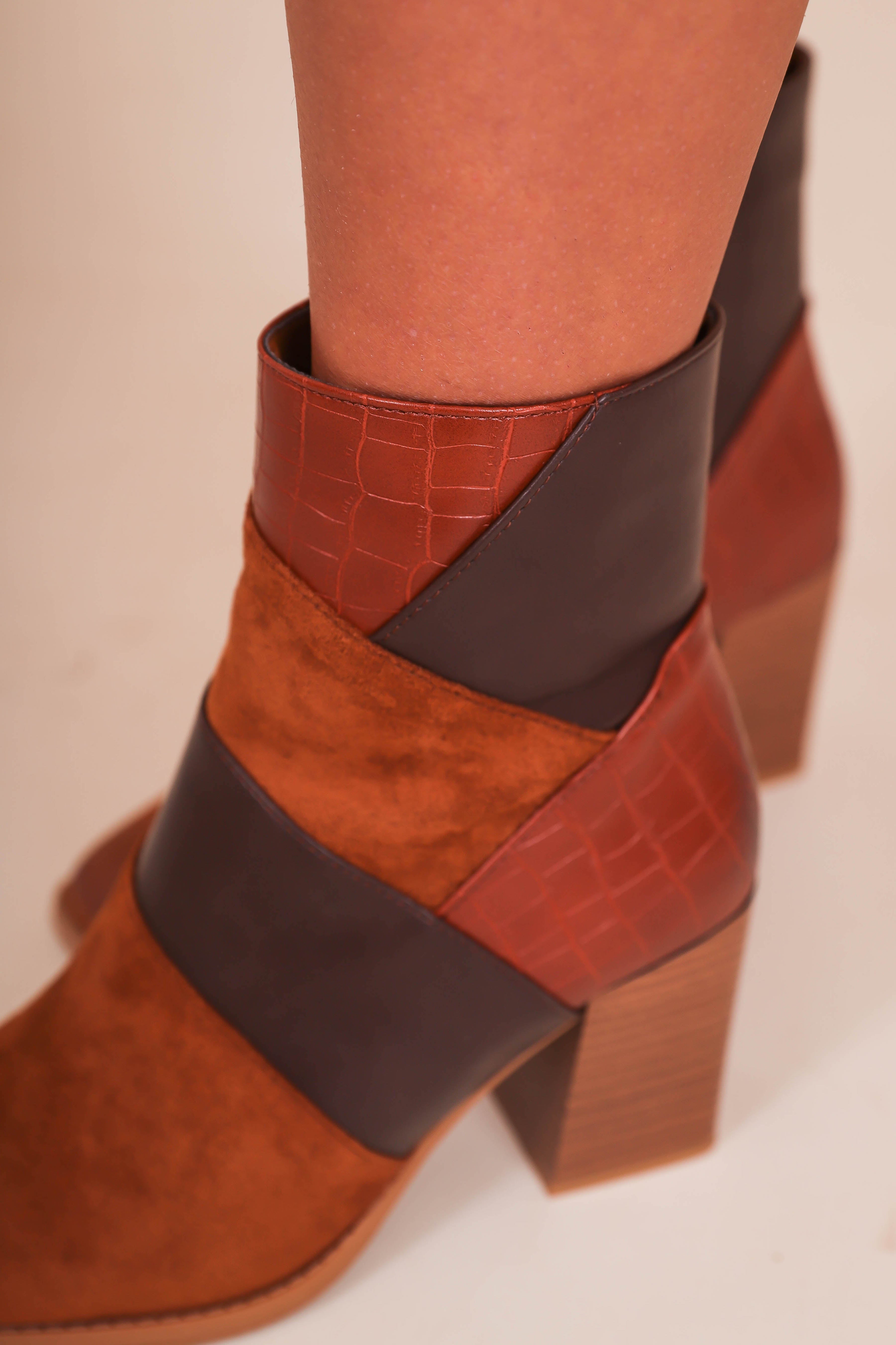 Cammy Ankle Booties-Whisky