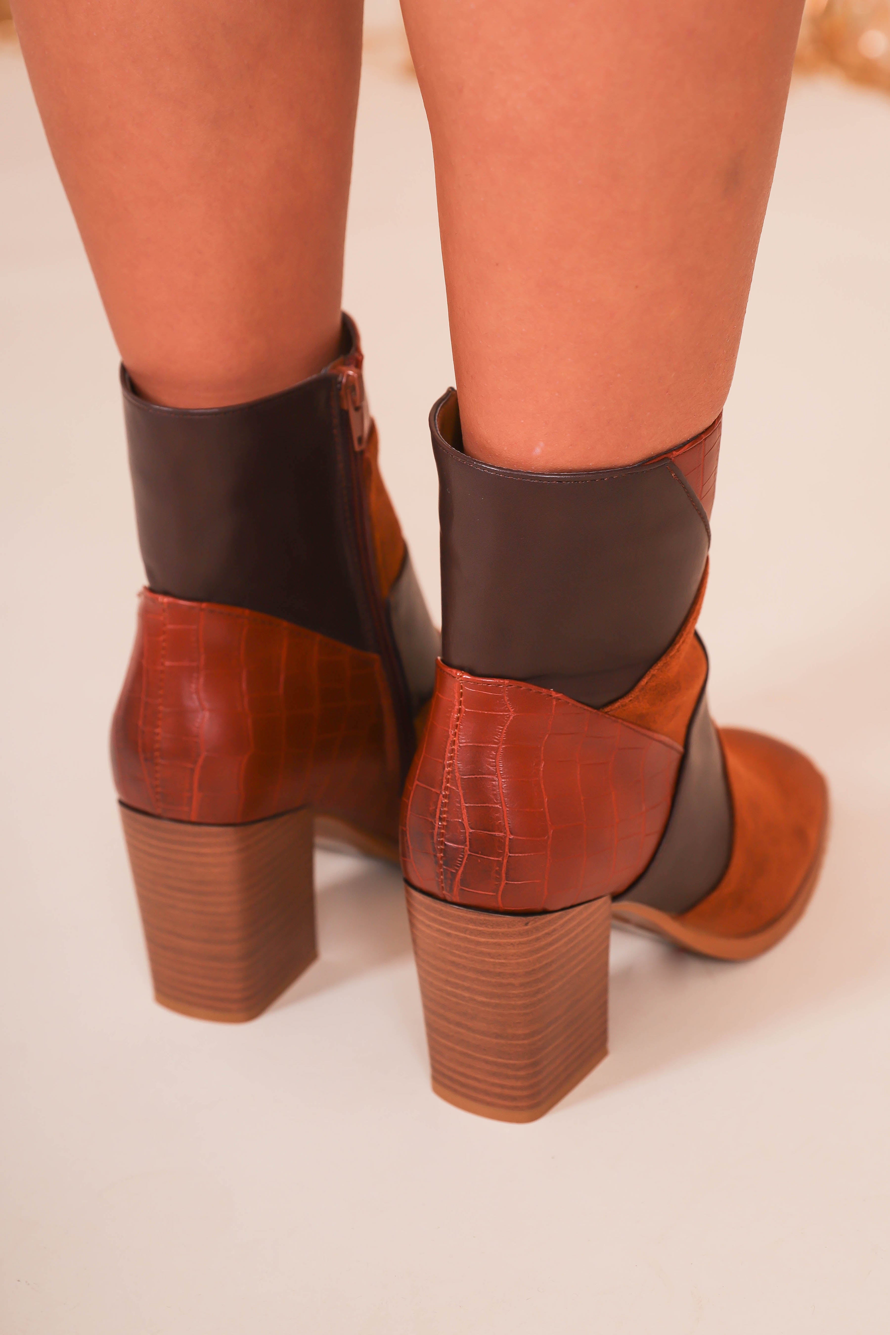 Cammy Ankle Booties-Whisky