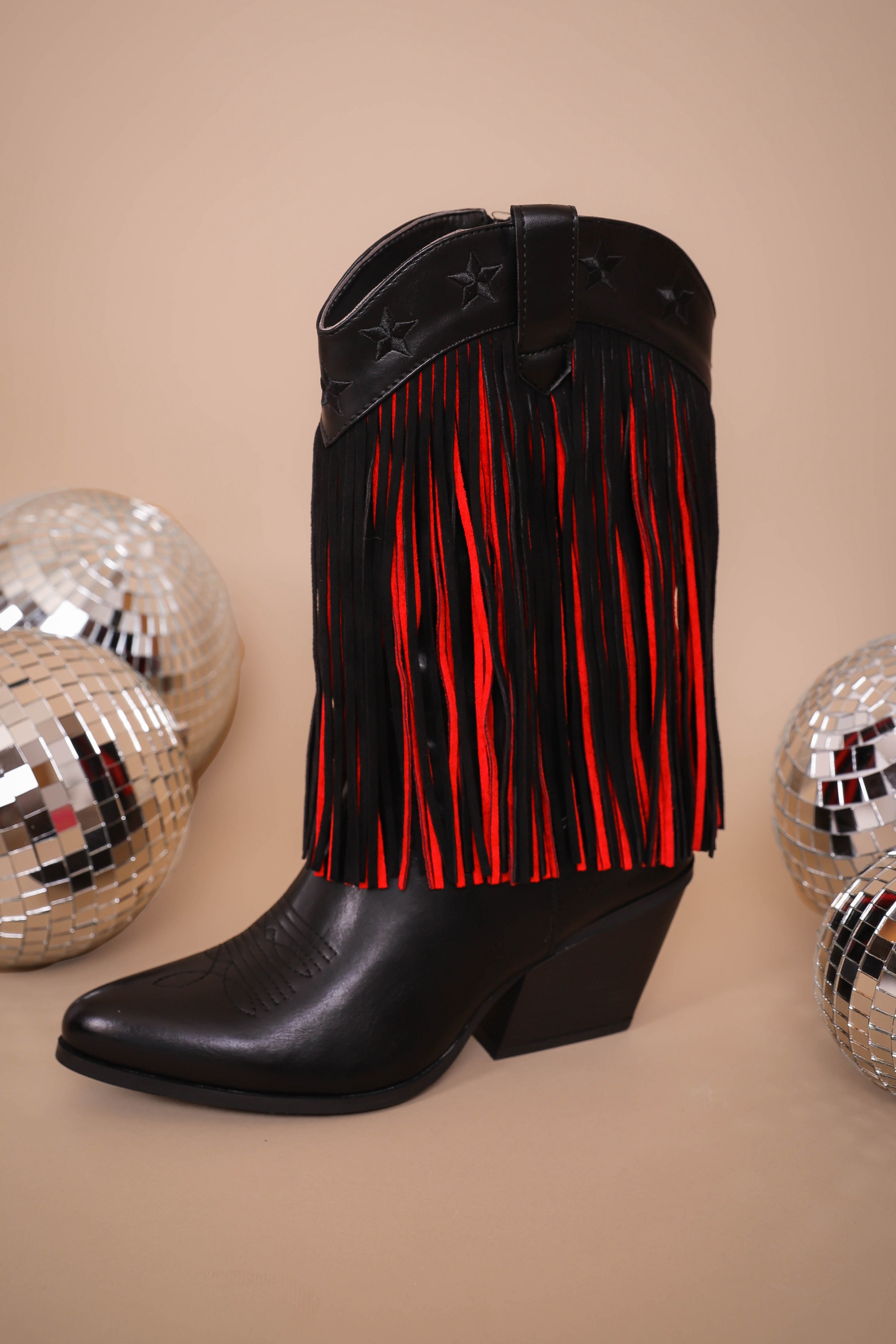 Megan Western Fringe Boots