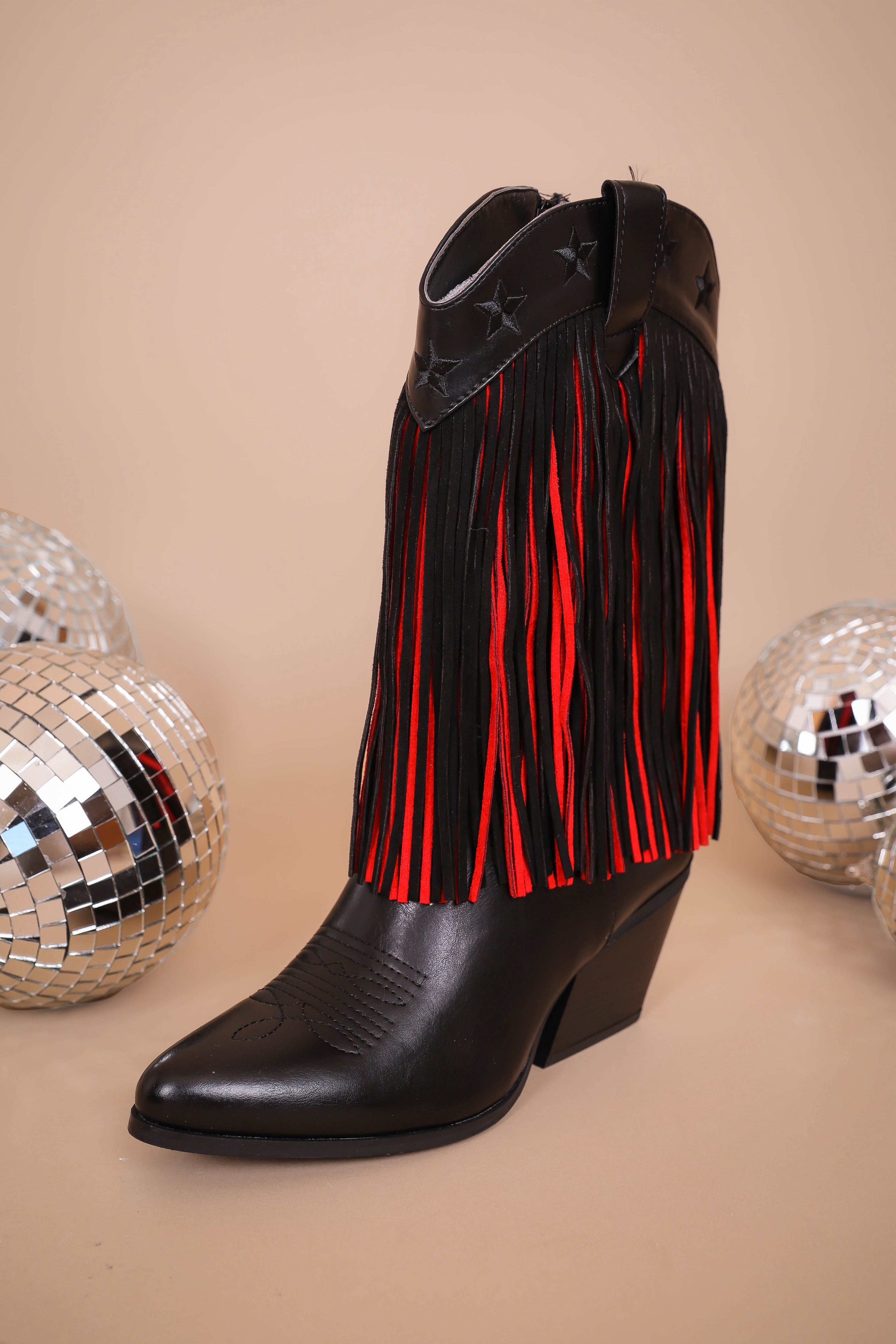 Megan Western Fringe Boots