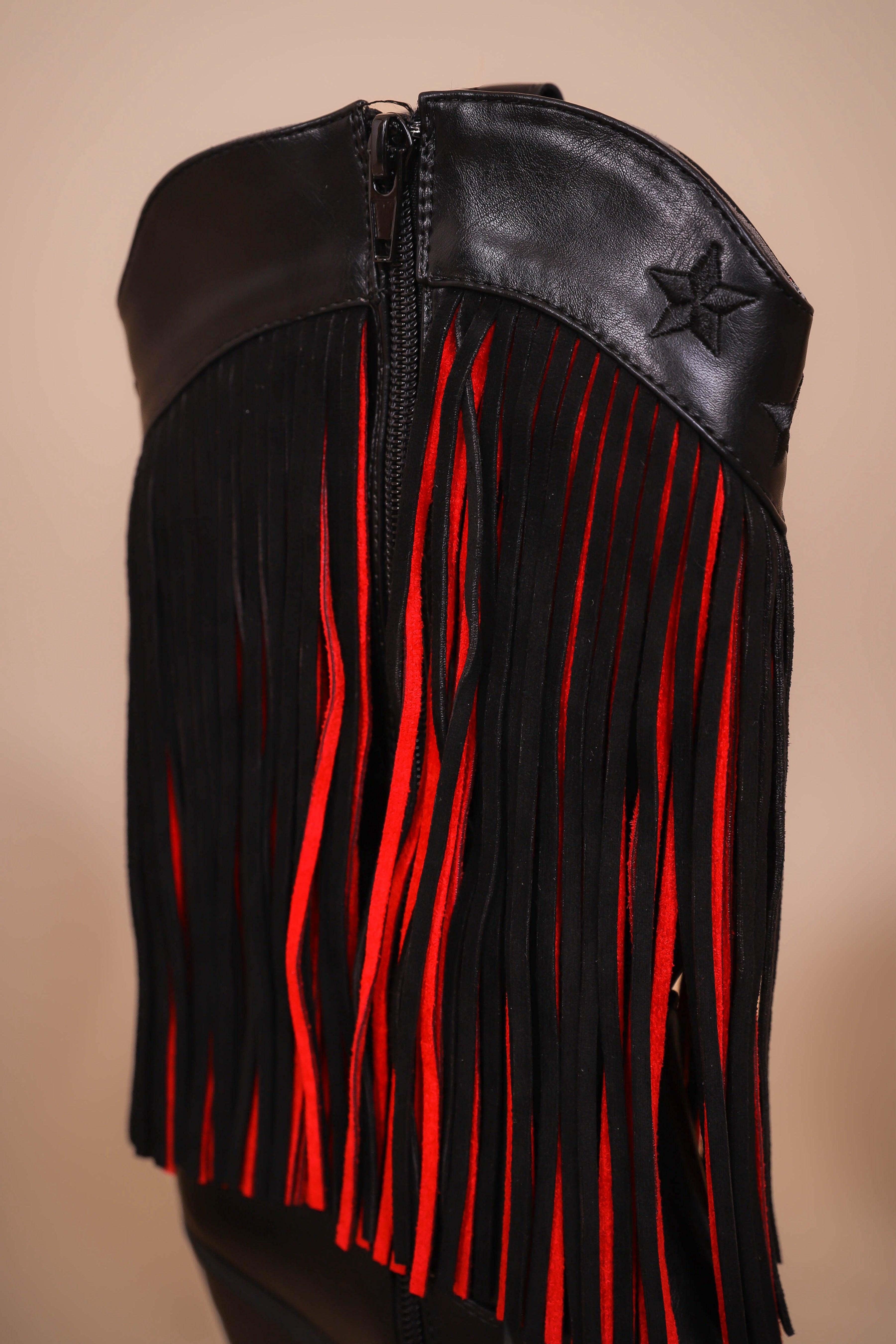 Megan Western Fringe Boots