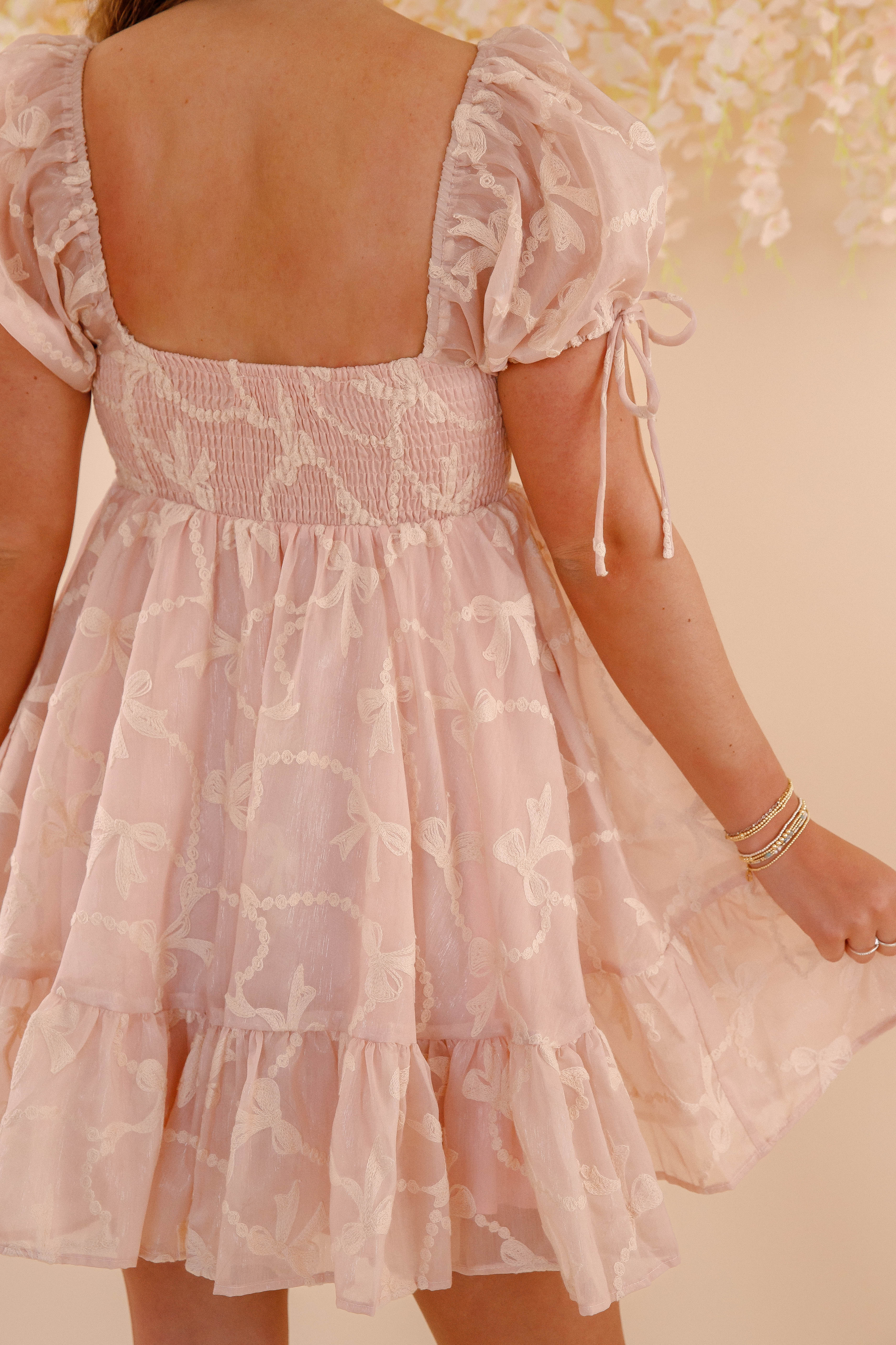 Youthful Elegance Bow Dress