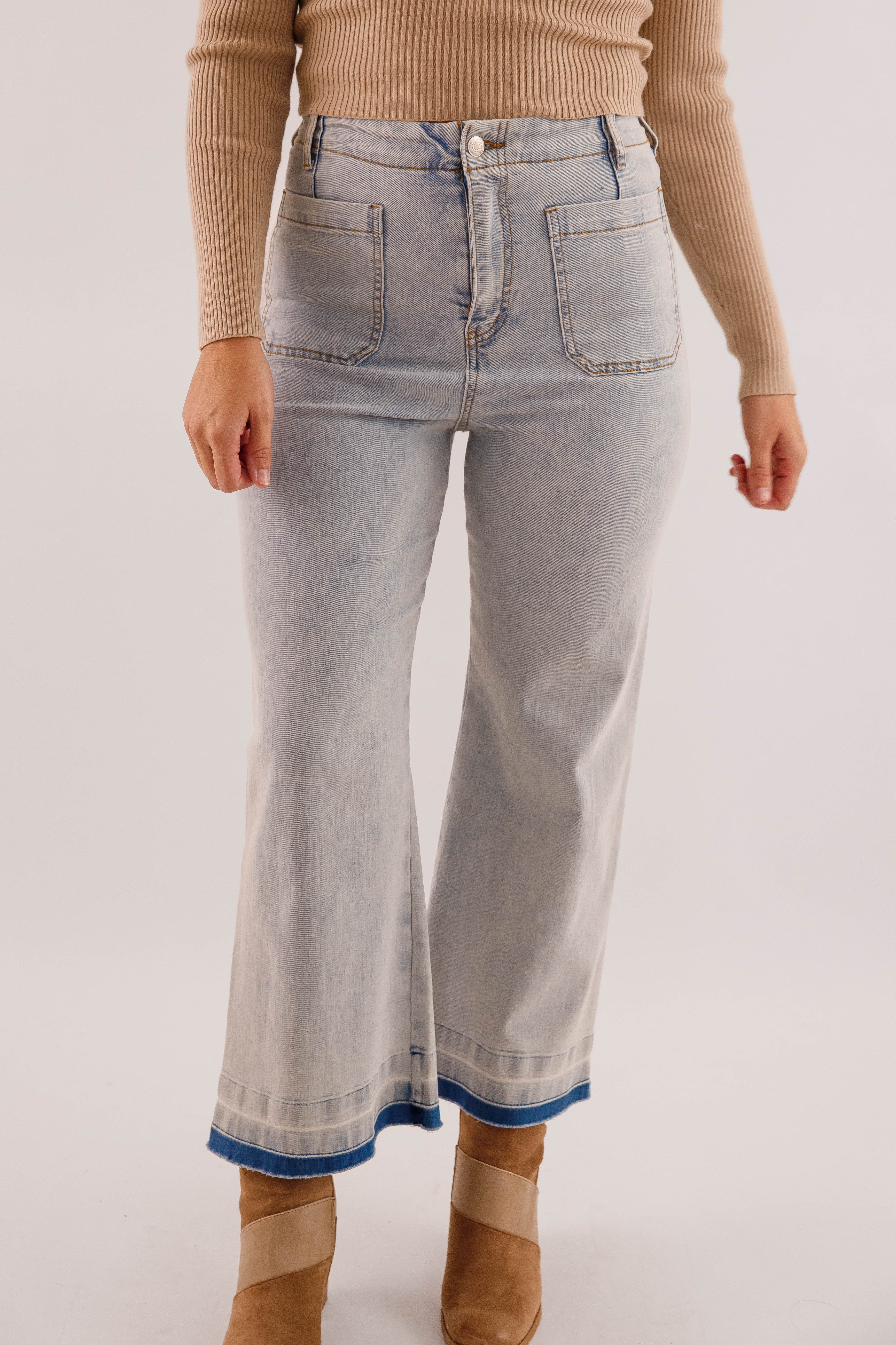 Faded Details Denim