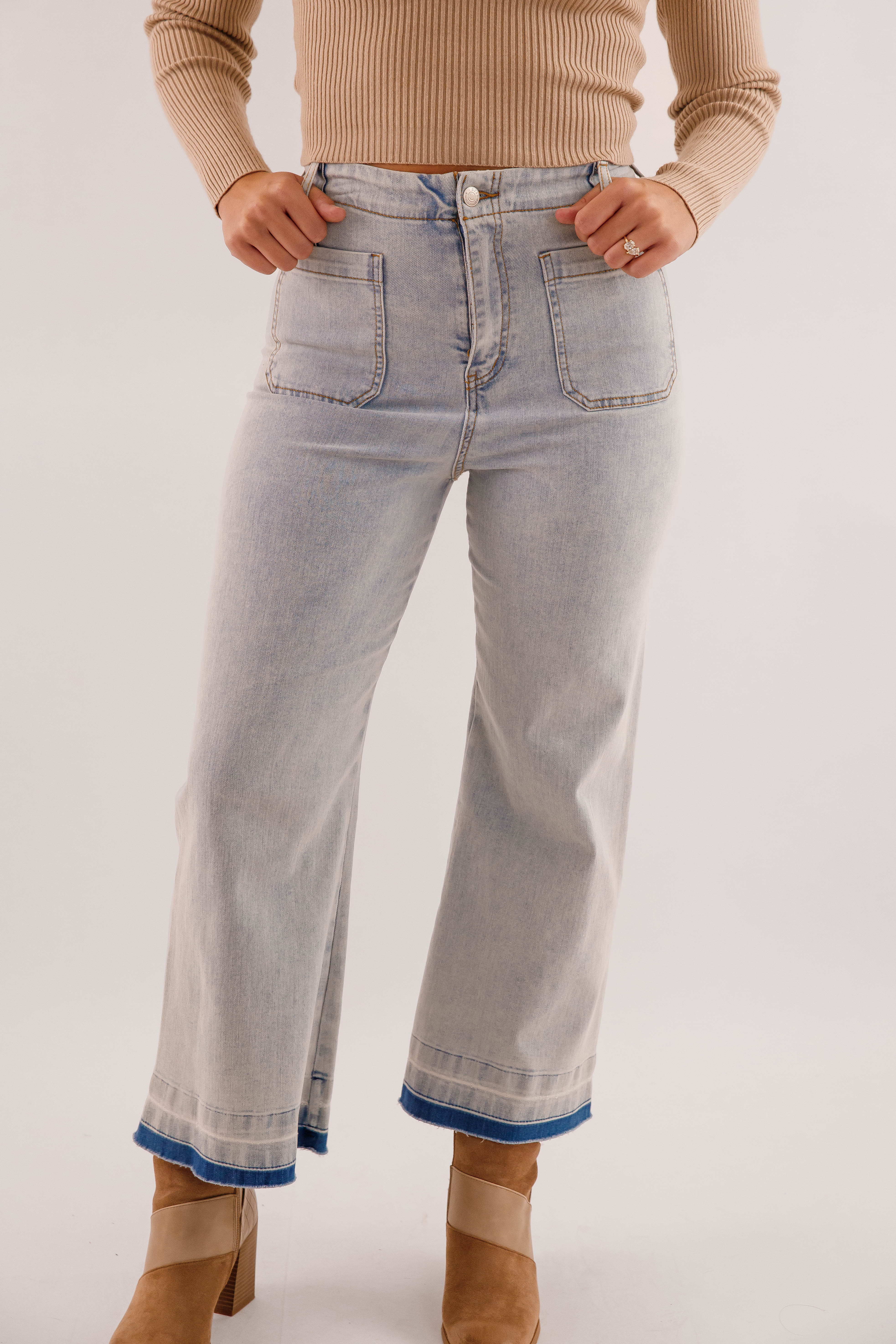 Faded Details Denim