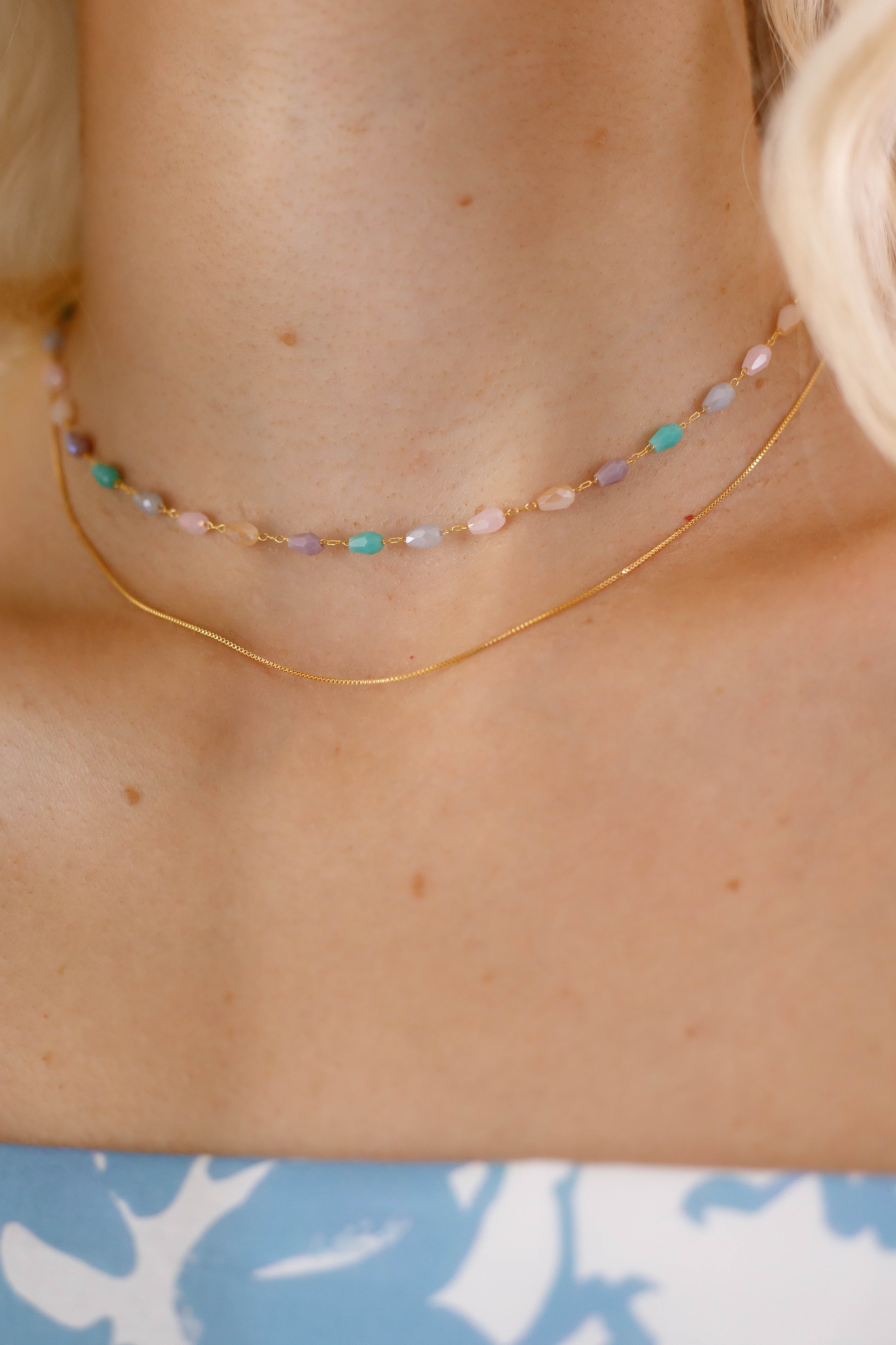 FINAL SALE: Keep You Mine Necklace-Blush