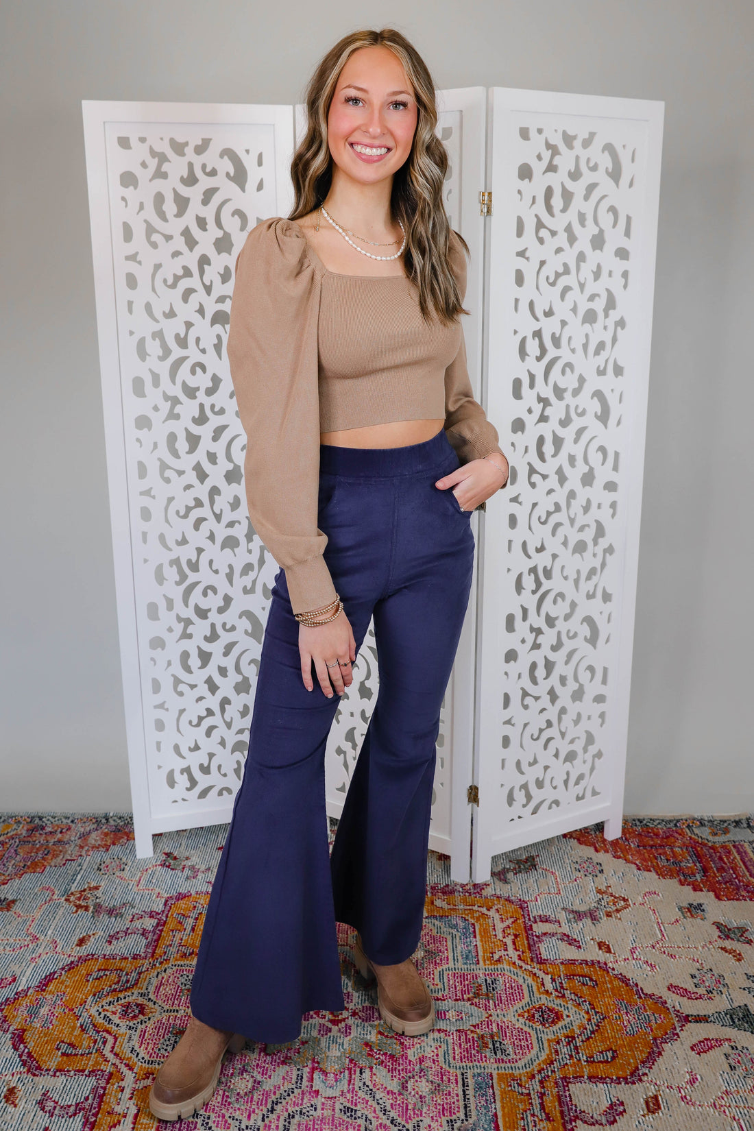 FINAL SALE: My Only Desire Flares-Navy